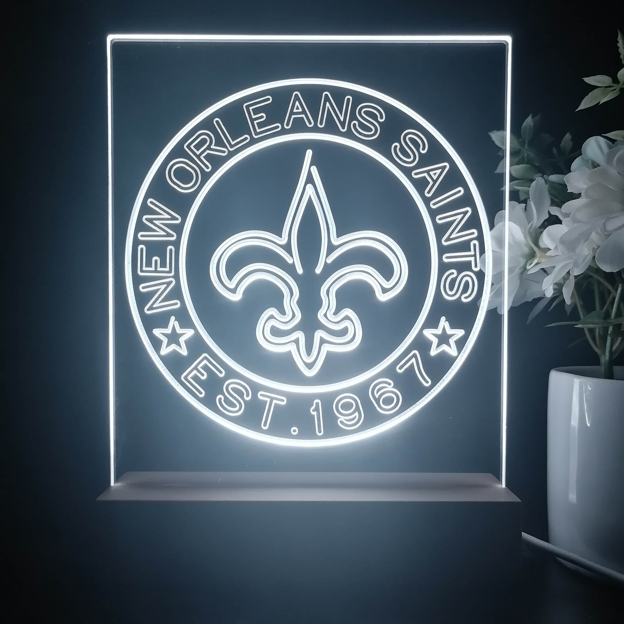 Personalized New Orleans Saints Souvenir Led Light Sign