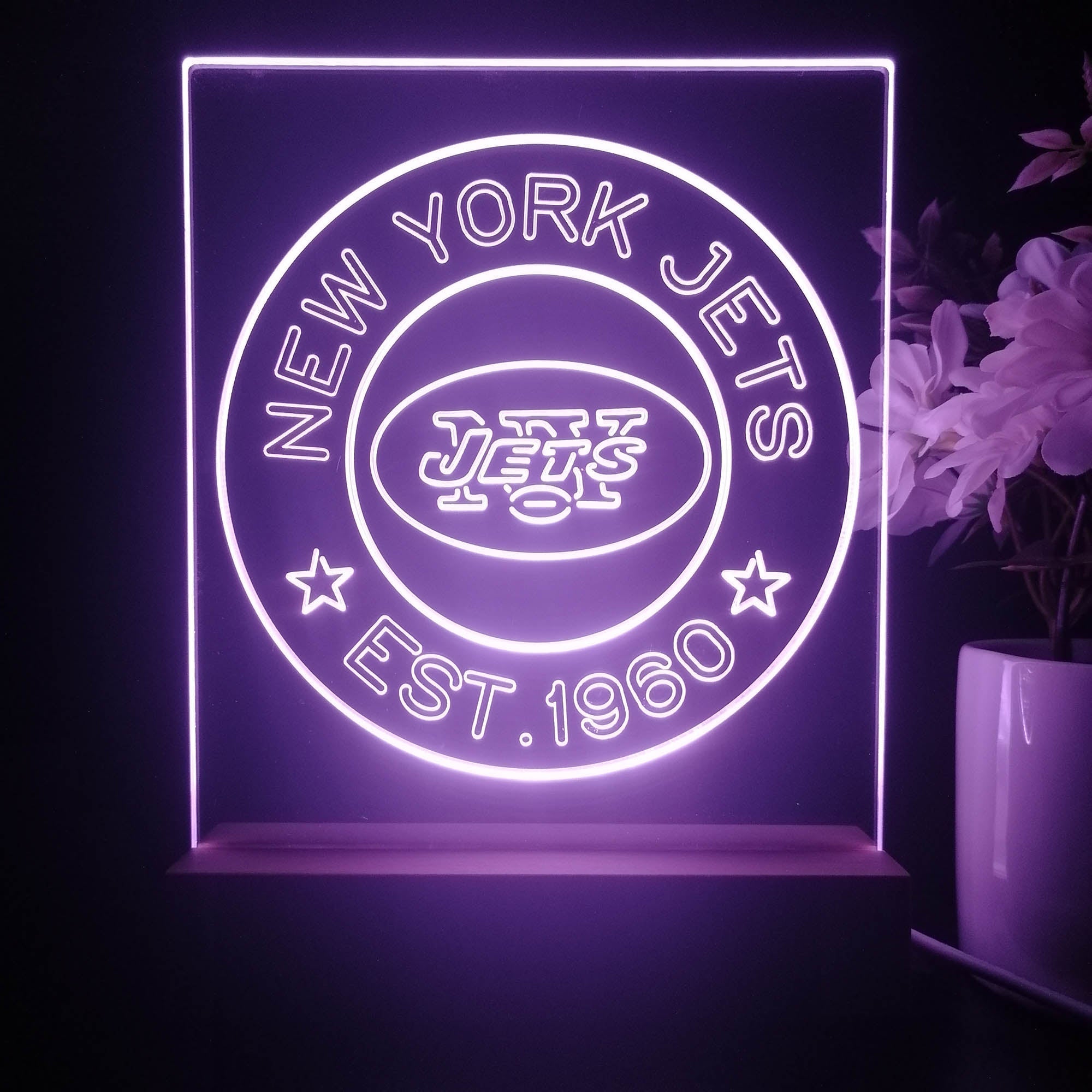 Personalized New York Jets Souvenir Led Light Sign