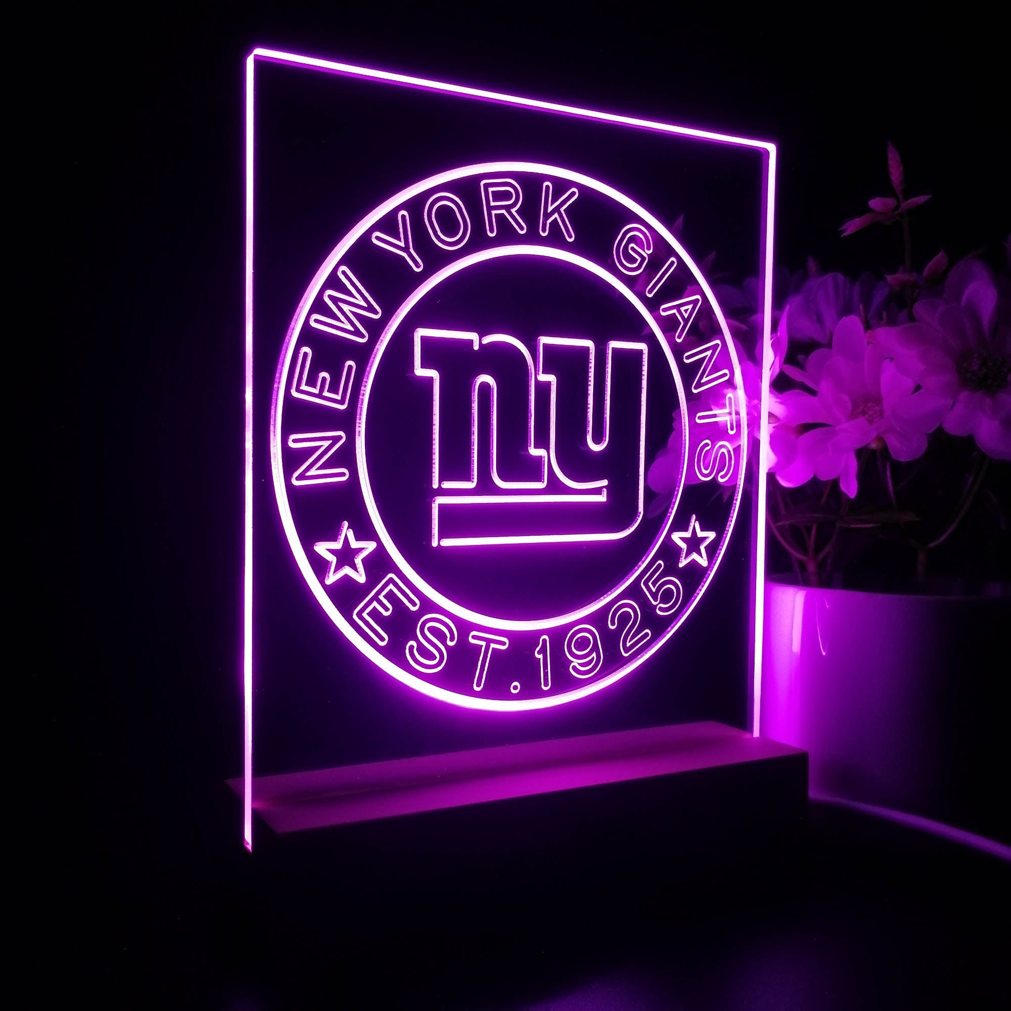 Personalized New York Giants Souvenir Neon LED Night Light Sign