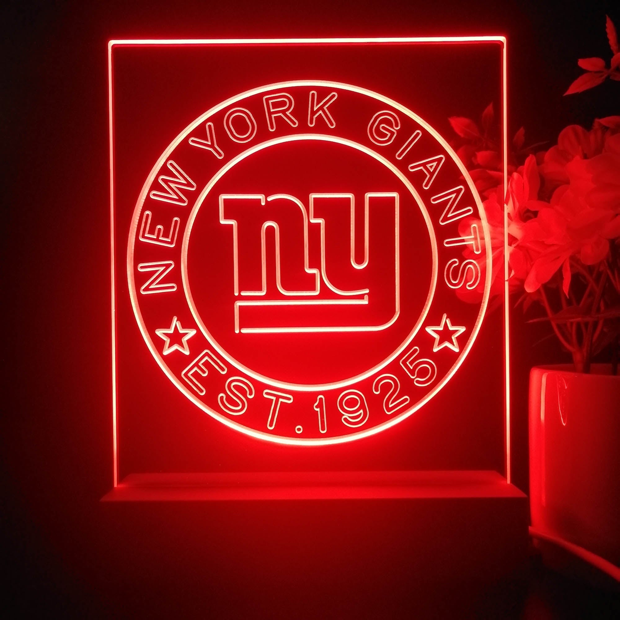 Personalized New York Giants Souvenir Neon LED Night Light Sign