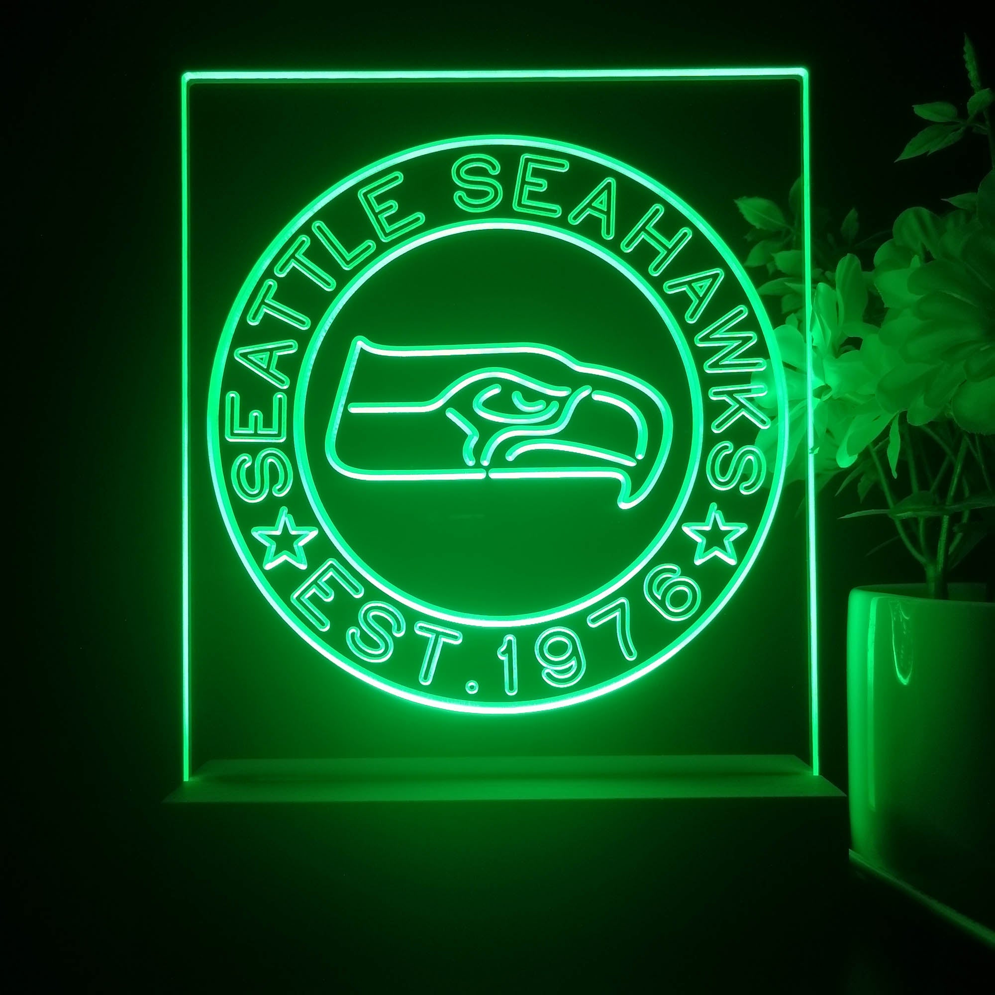 Personalized Seattle Seahawks Souvenir Neon LED Night Light Sign