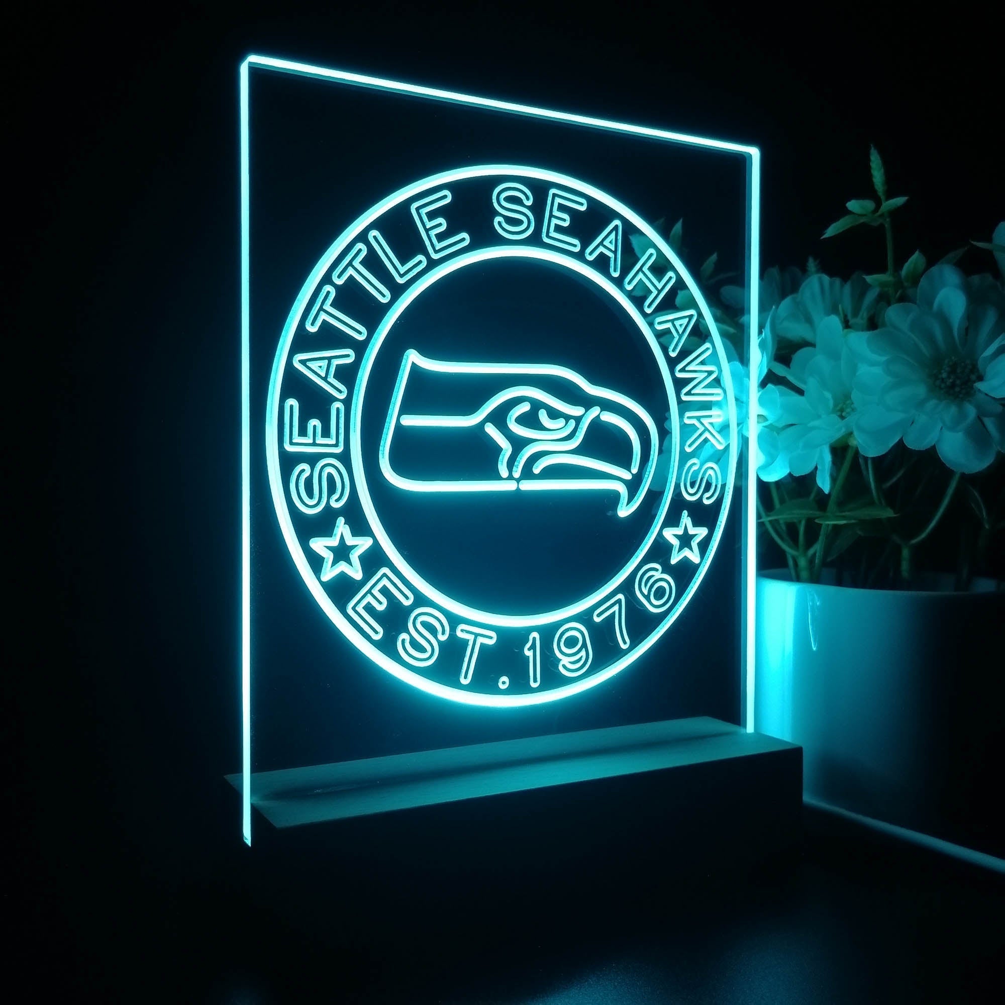 Personalized Seattle Seahawks Souvenir Neon LED Night Light Sign