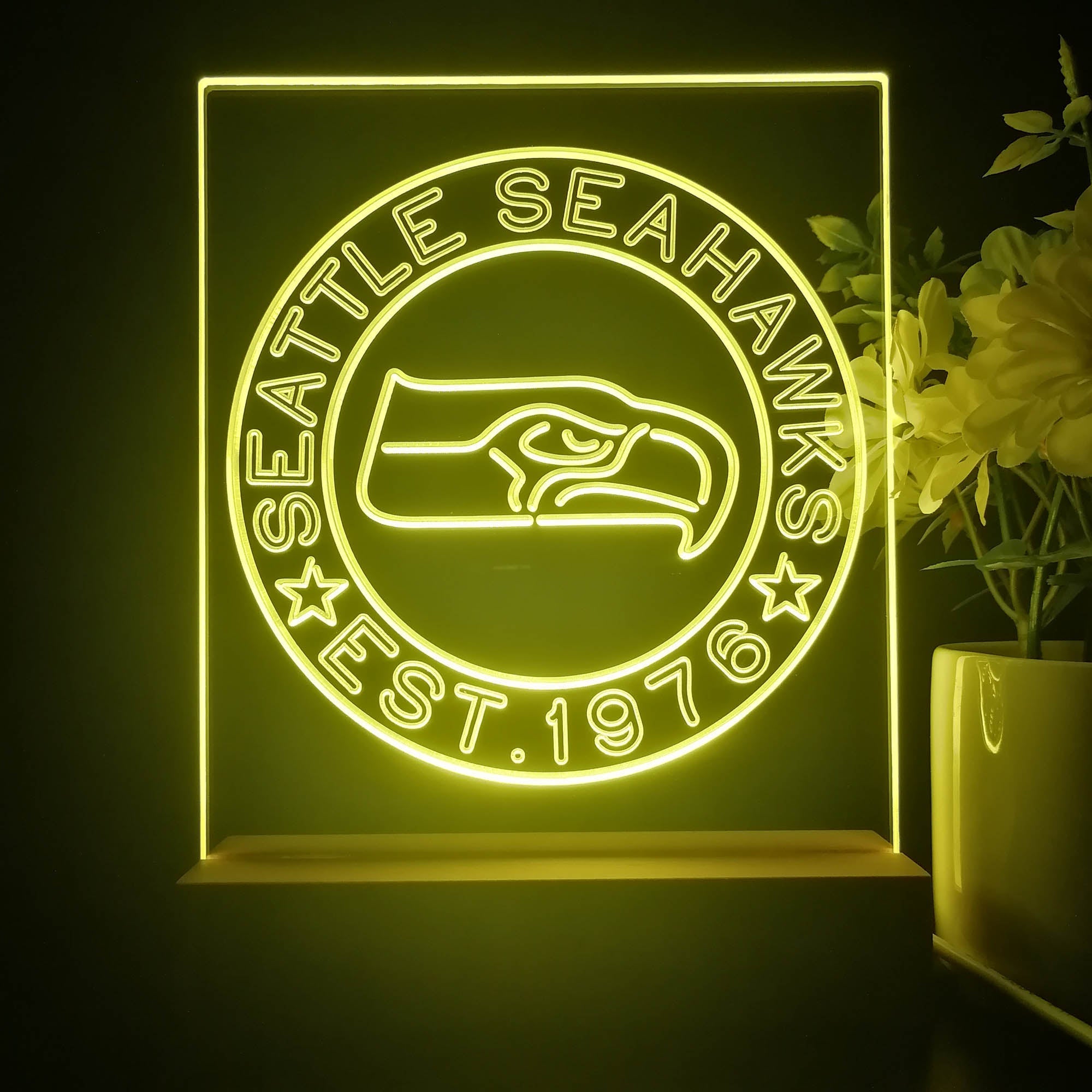 Personalized Seattle Seahawks Souvenir Neon LED Night Light Sign