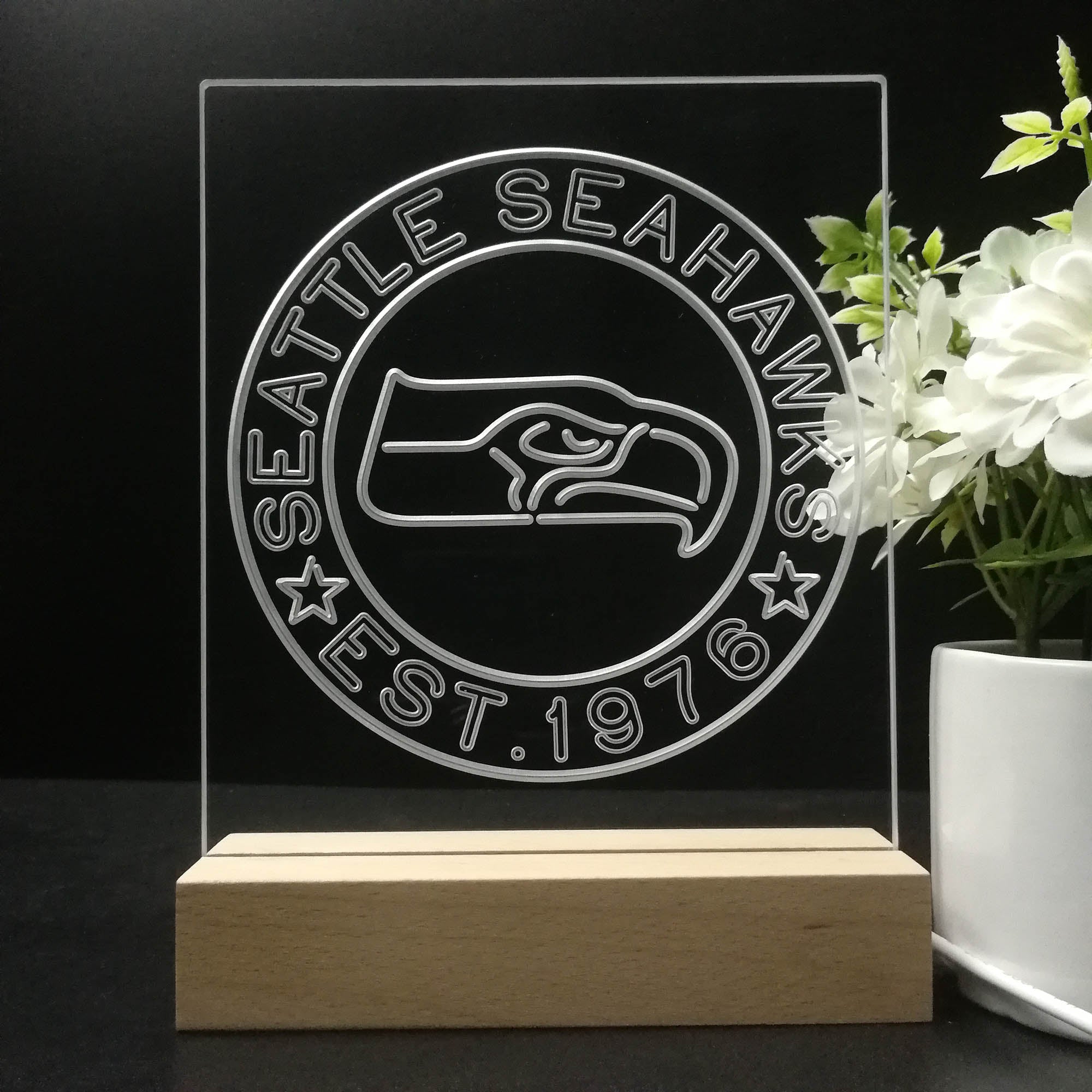 Personalized Seattle Seahawks Souvenir Neon LED Night Light Sign