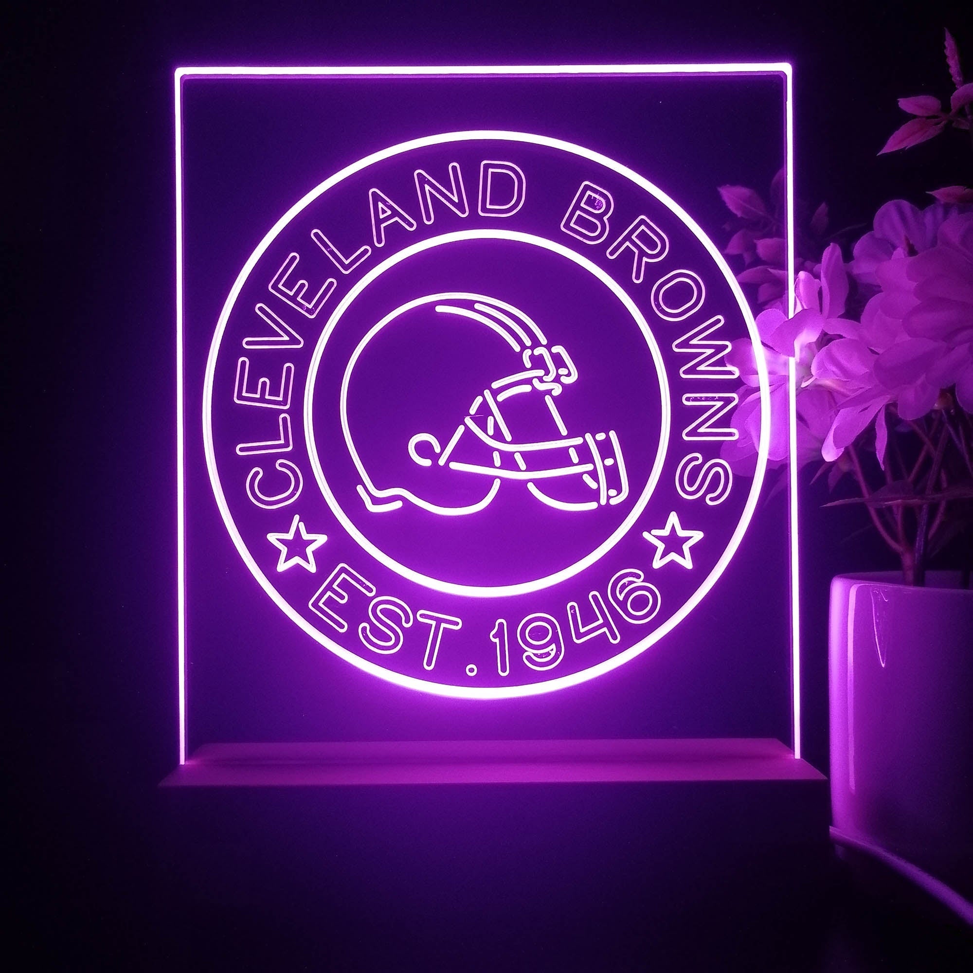 Personalized Cleveland Browns Souvenir Led Light Sign