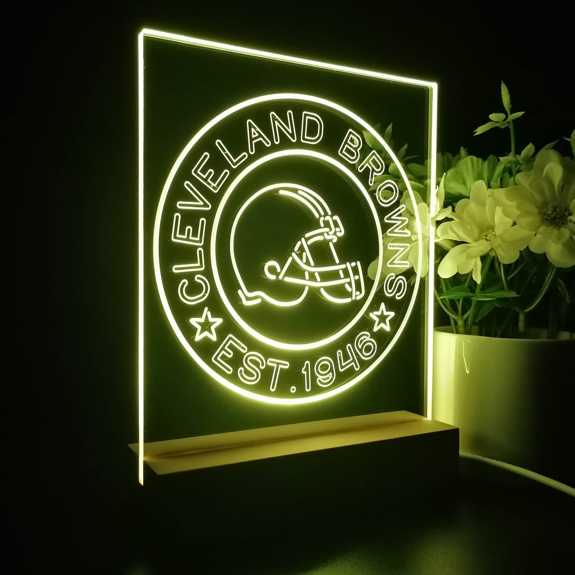 Personalized Cleveland Browns Souvenir Led Light Sign