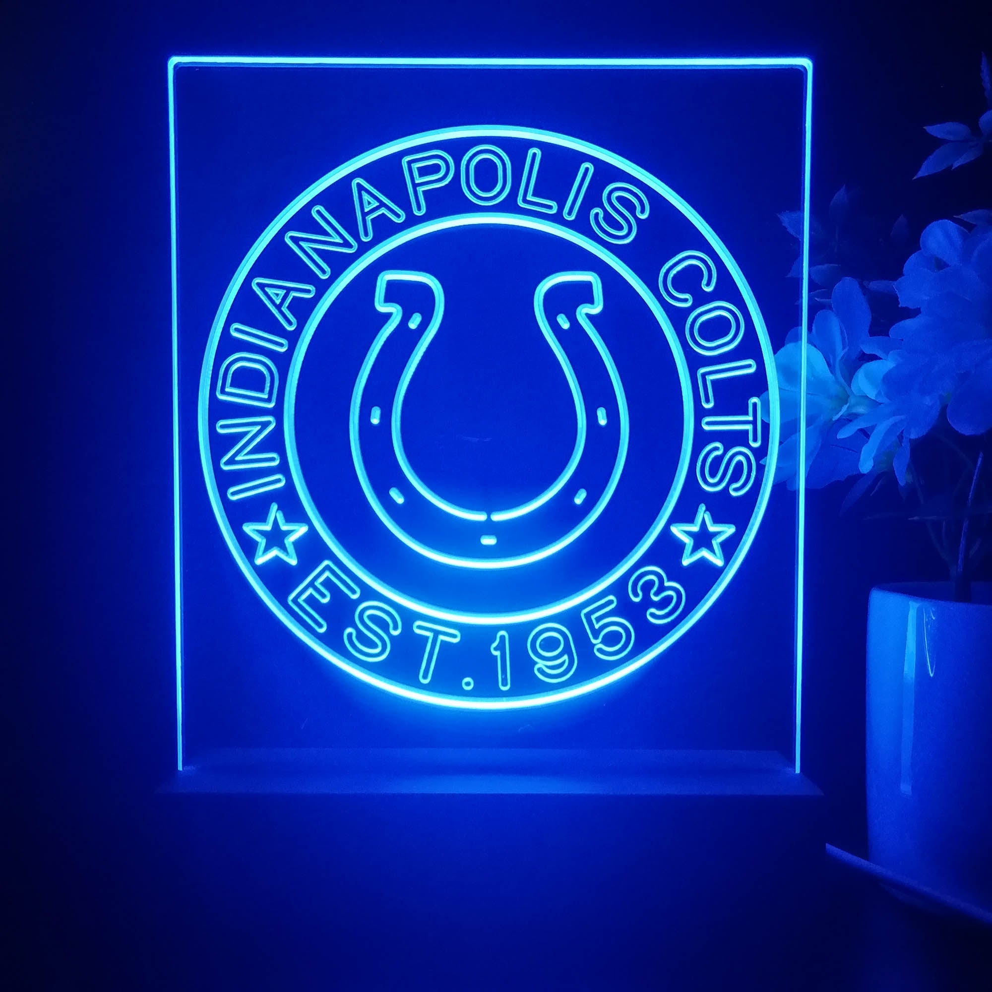 Personalized Indianapolis Colts Souvenir Led Light Sign