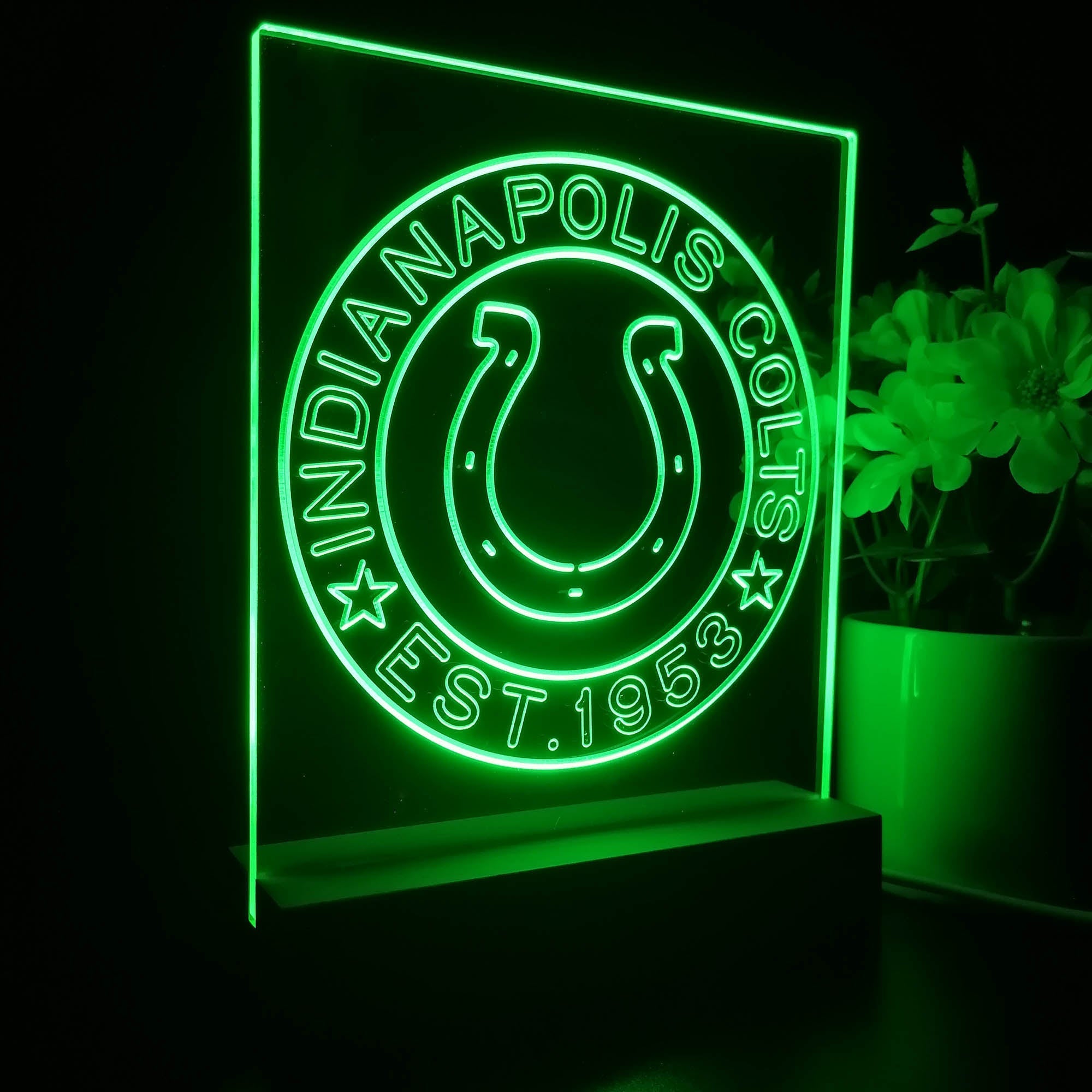 Personalized Indianapolis Colts Souvenir Led Light Sign