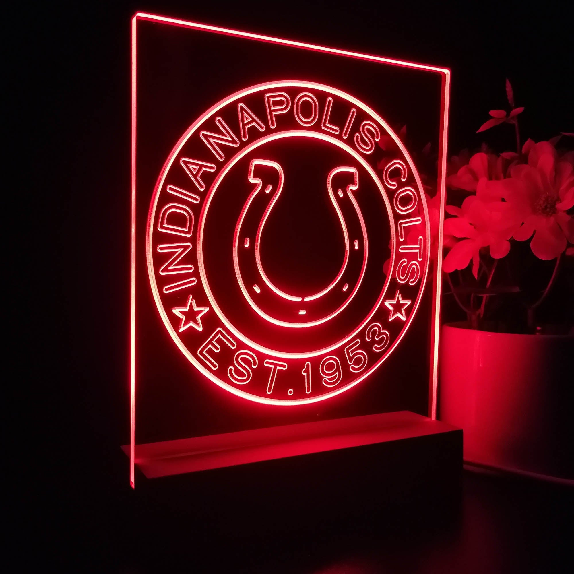 Personalized Indianapolis Colts Souvenir Led Light Sign