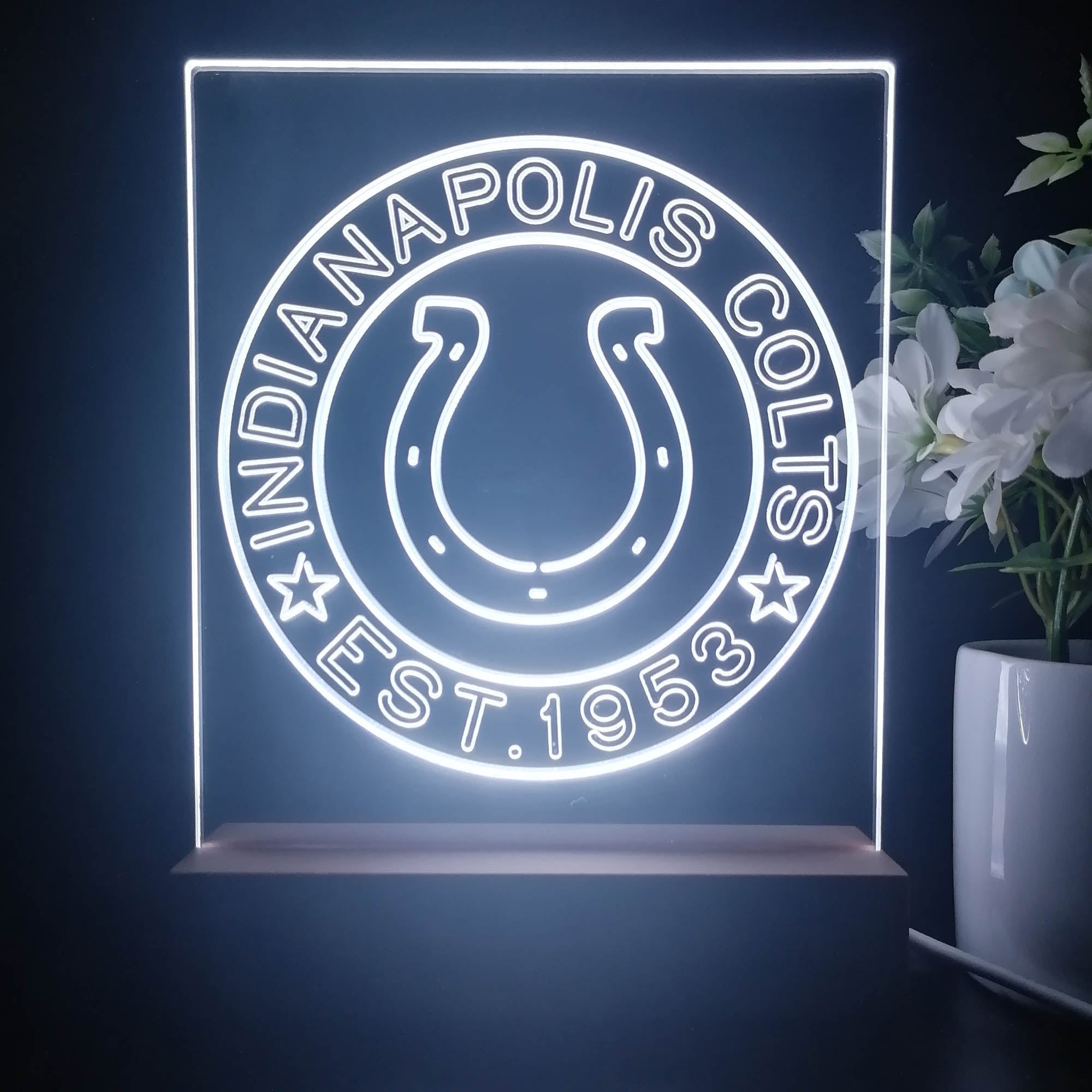 Personalized Indianapolis Colts Souvenir Led Light Sign