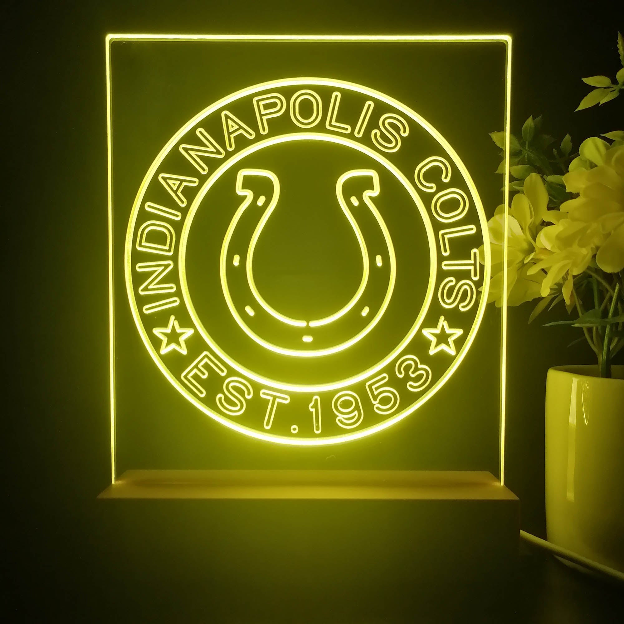 Personalized Indianapolis Colts Souvenir Led Light Sign