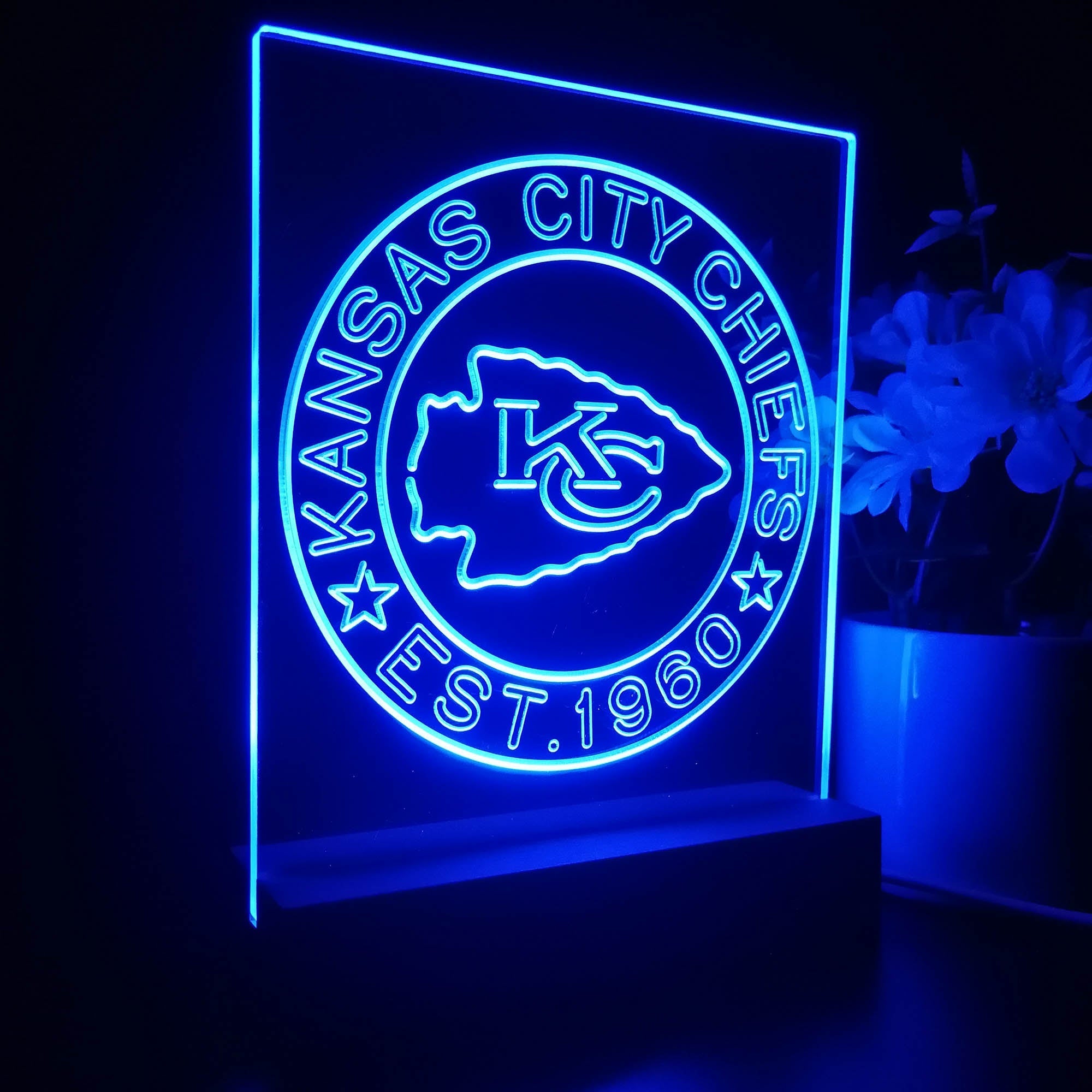 Personalized Kansas City Chiefs Souvenir Led Light Sign