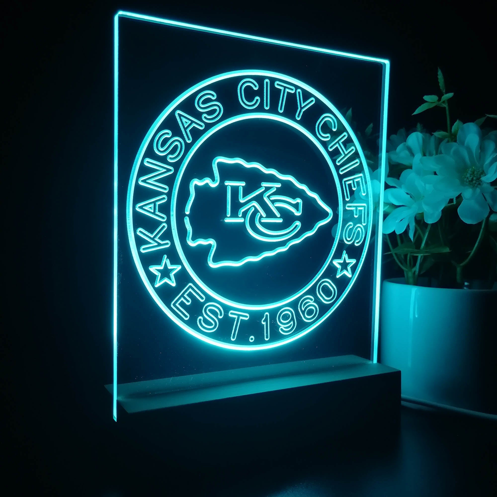 Personalized Kansas City Chiefs Souvenir Led Light Sign