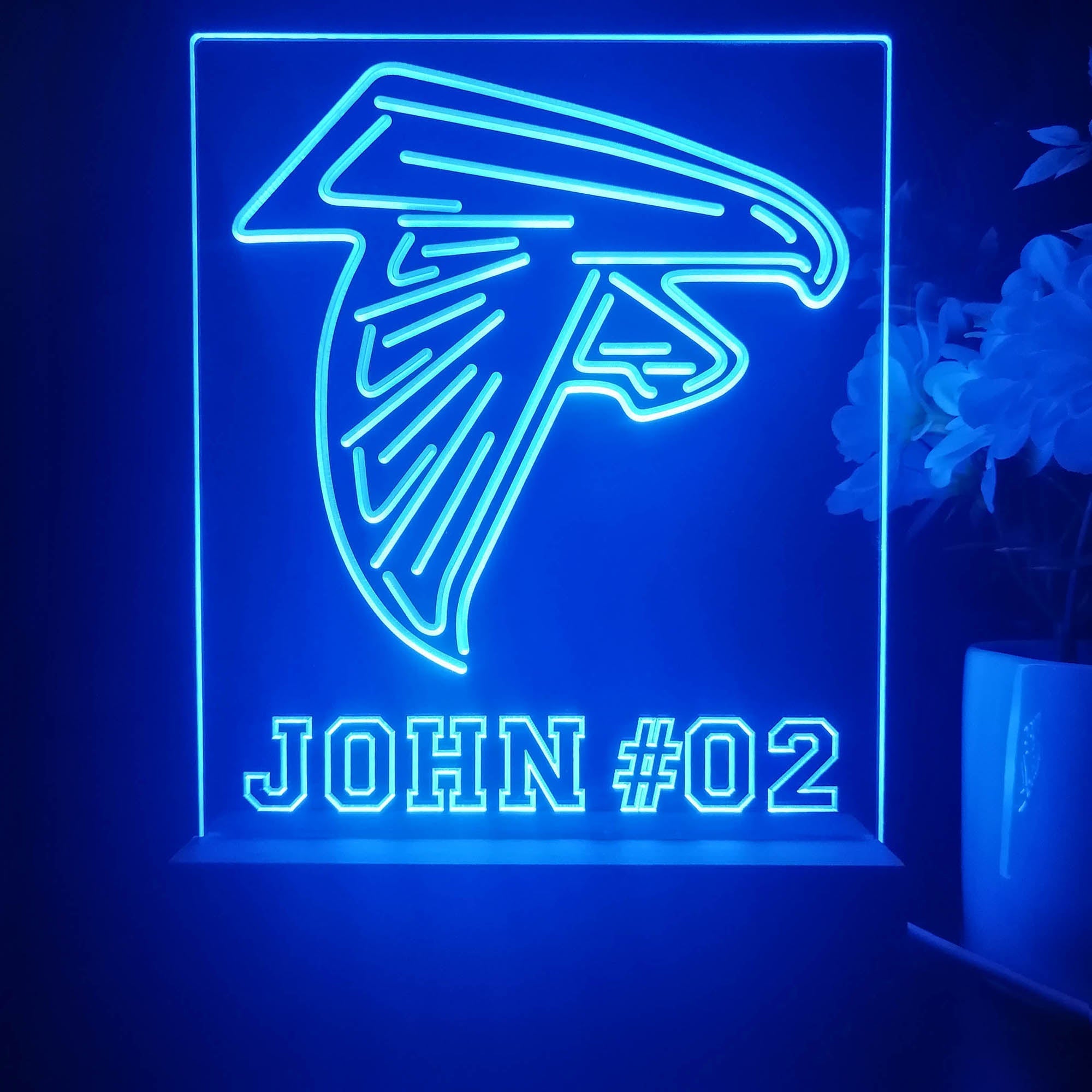 Personalized Atlanta Falcons Souvenir Neon LED Night Light Sign