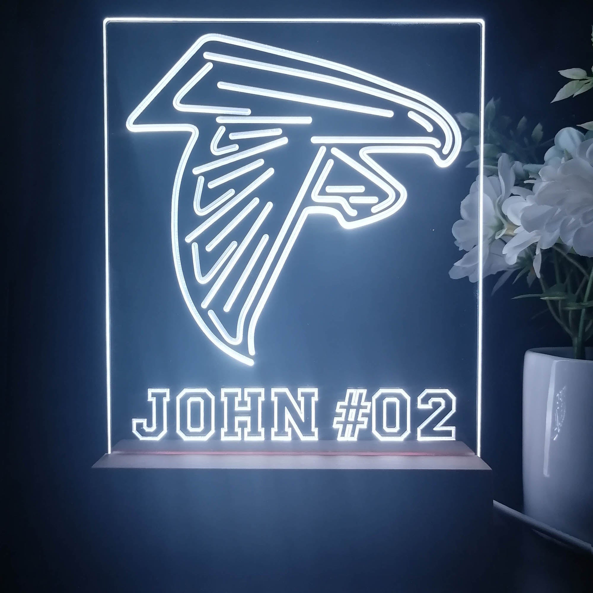 Personalized Atlanta Falcons Souvenir Neon LED Night Light Sign