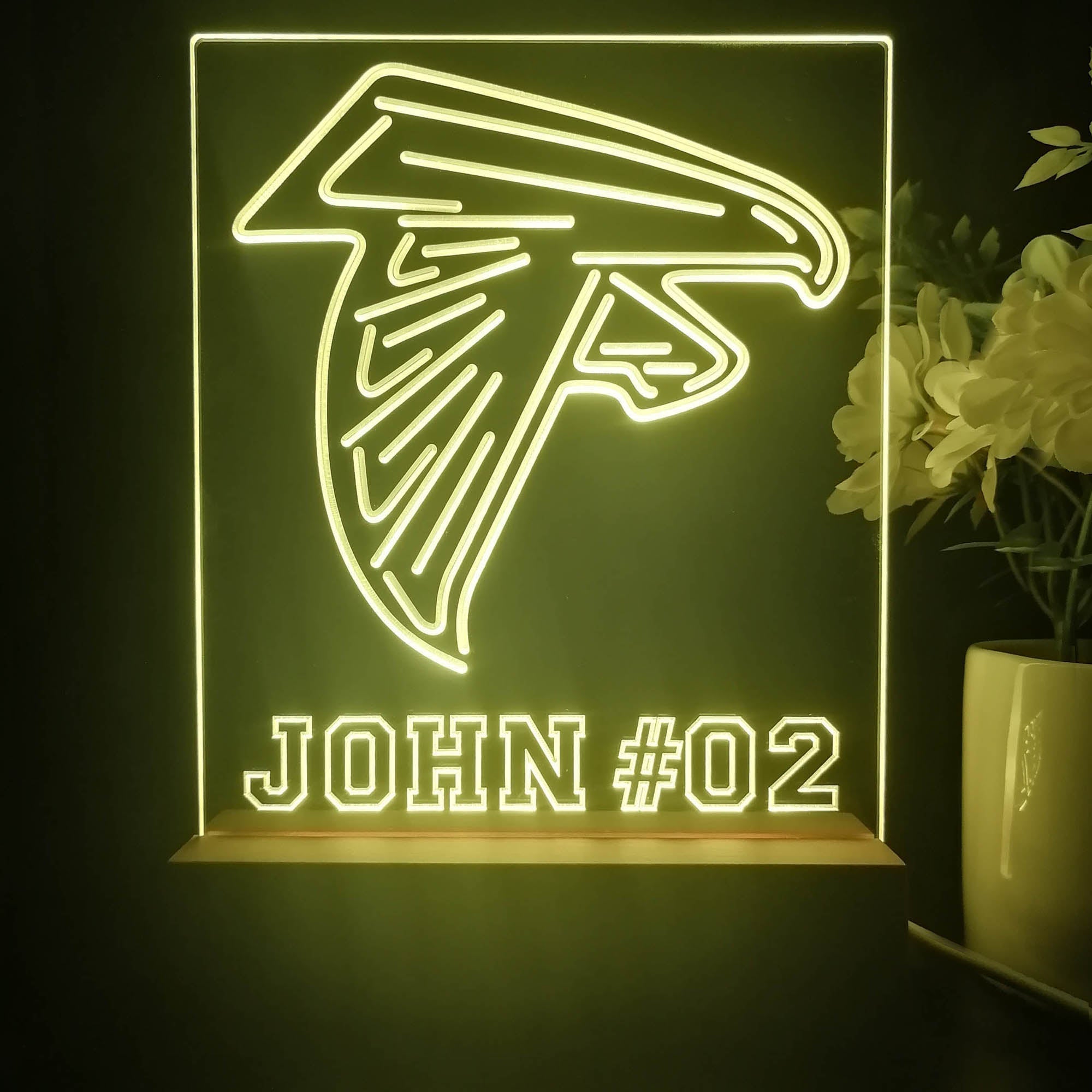 Personalized Atlanta Falcons Souvenir Neon LED Night Light Sign