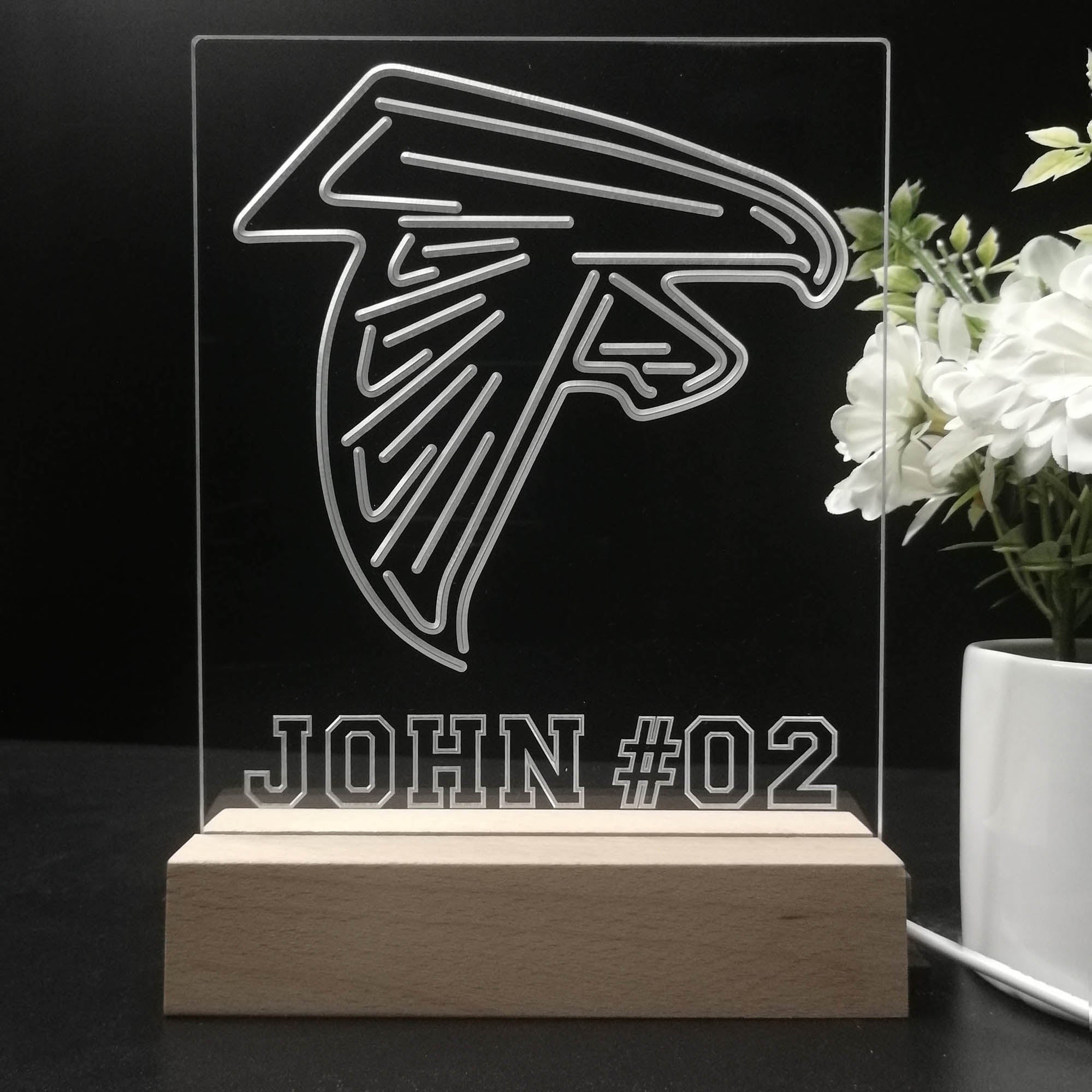 Personalized Atlanta Falcons Souvenir Neon LED Night Light Sign