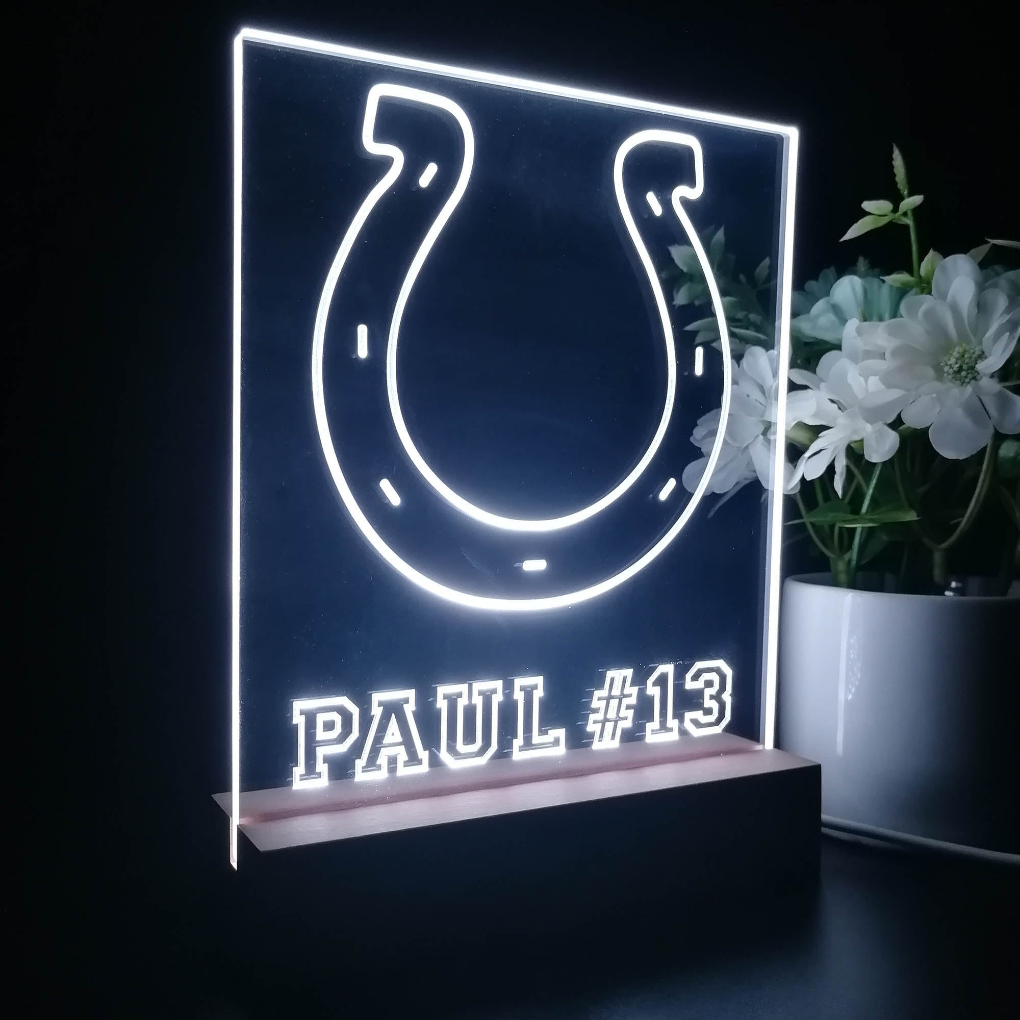 Personalized Indianapolis Colts Souvenir Led Light Sign