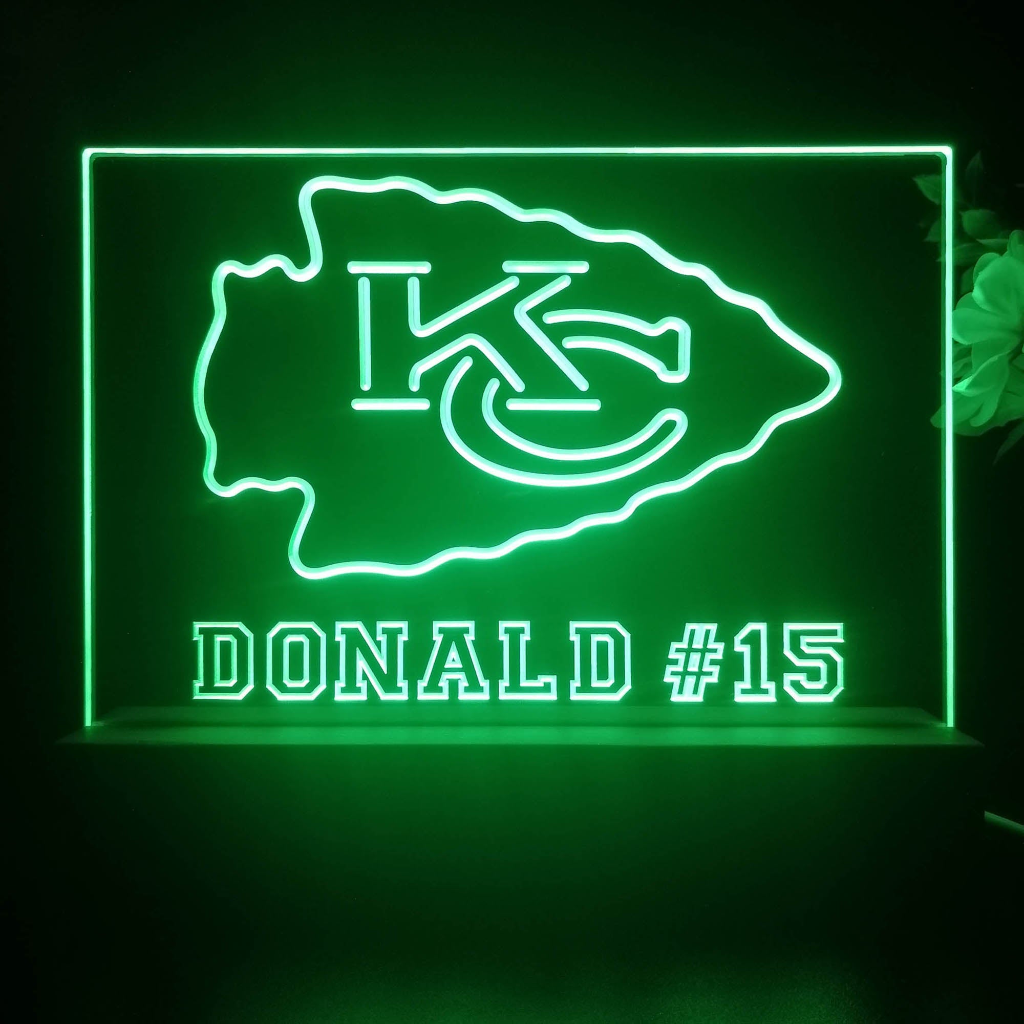 Personalized Kansas City Chiefs Souvenir Led Light Sign