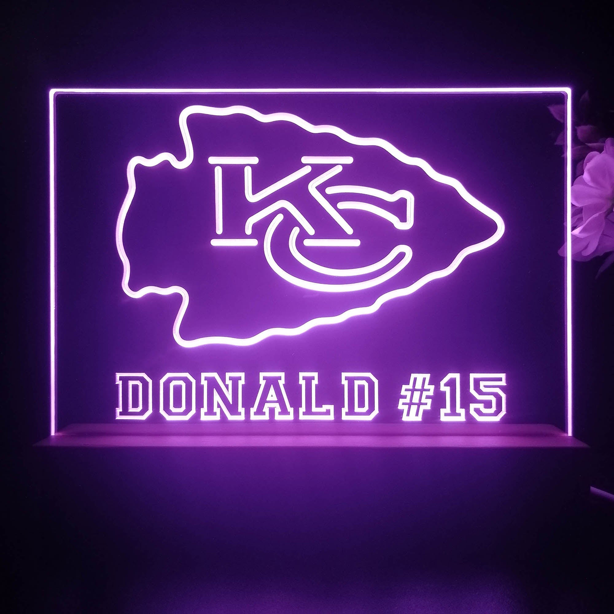 Personalized Kansas City Chiefs Souvenir Led Light Sign