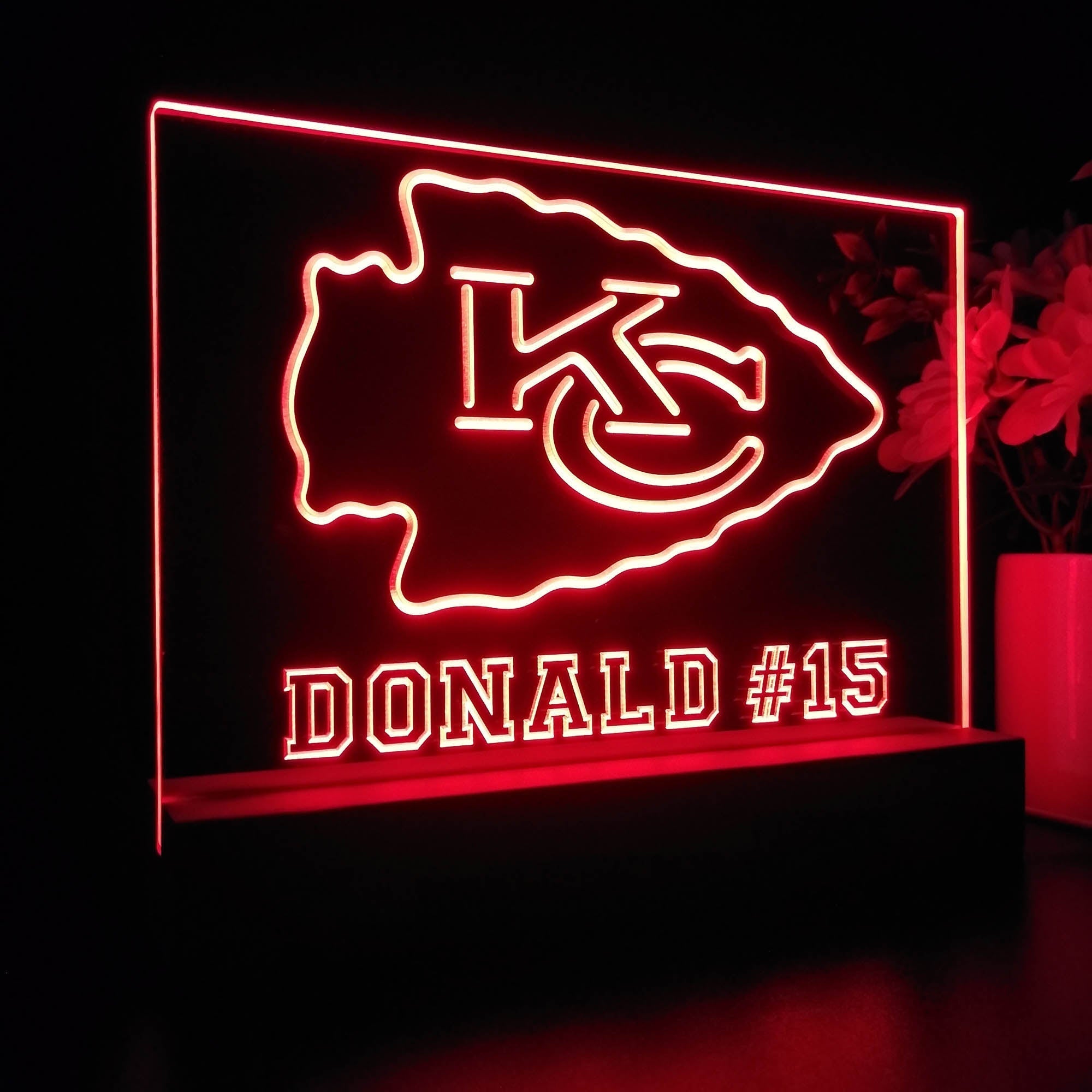 Personalized Kansas City Chiefs Souvenir Led Light Sign