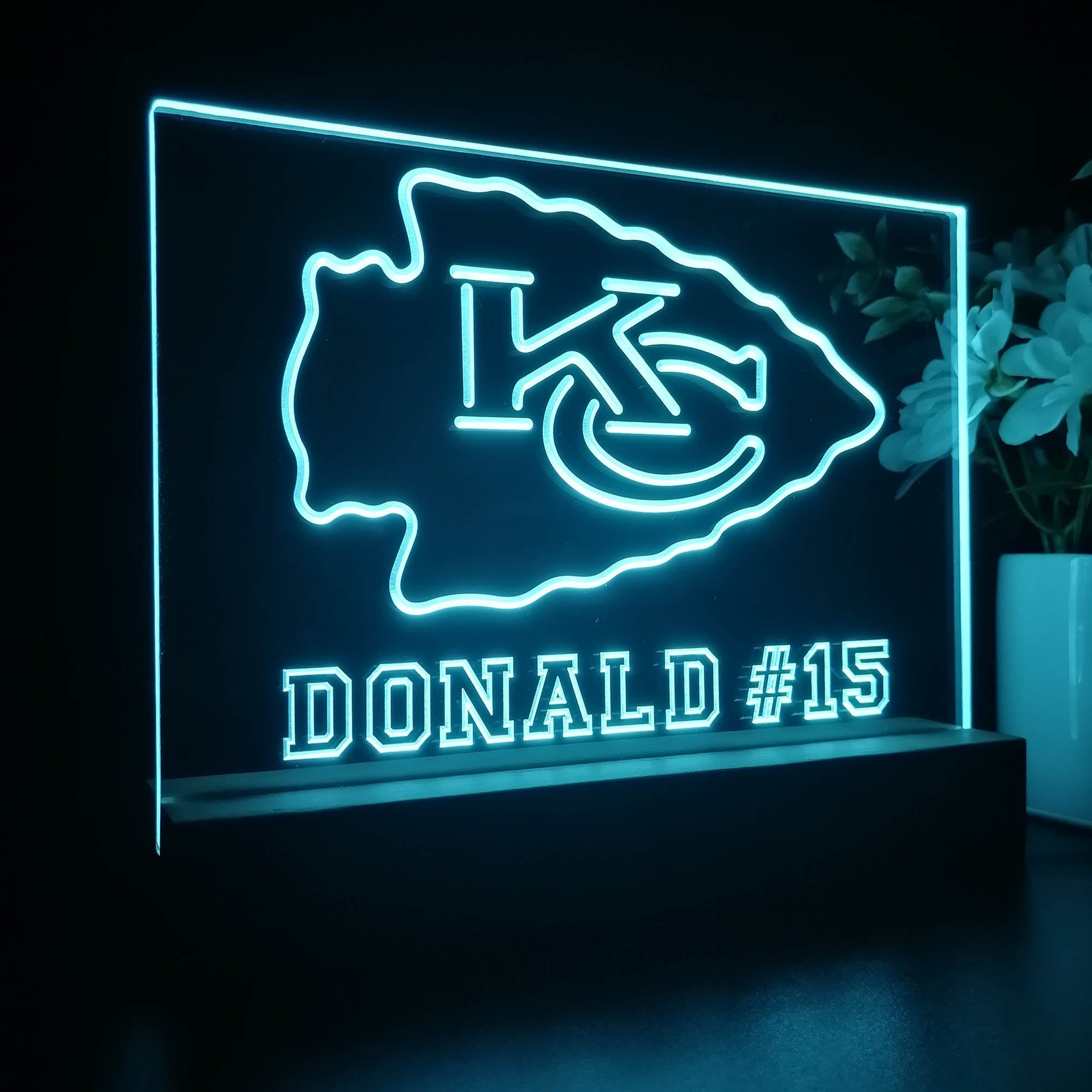 Personalized Kansas City Chiefs Souvenir Led Light Sign