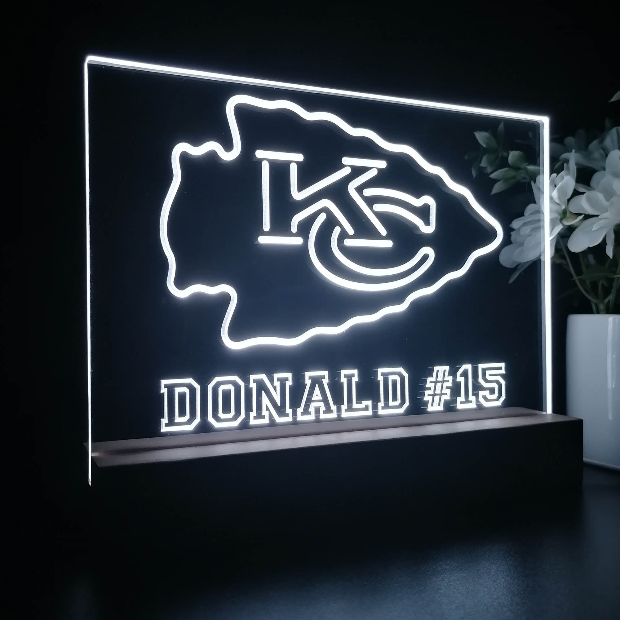 Personalized Kansas City Chiefs Souvenir Led Light Sign