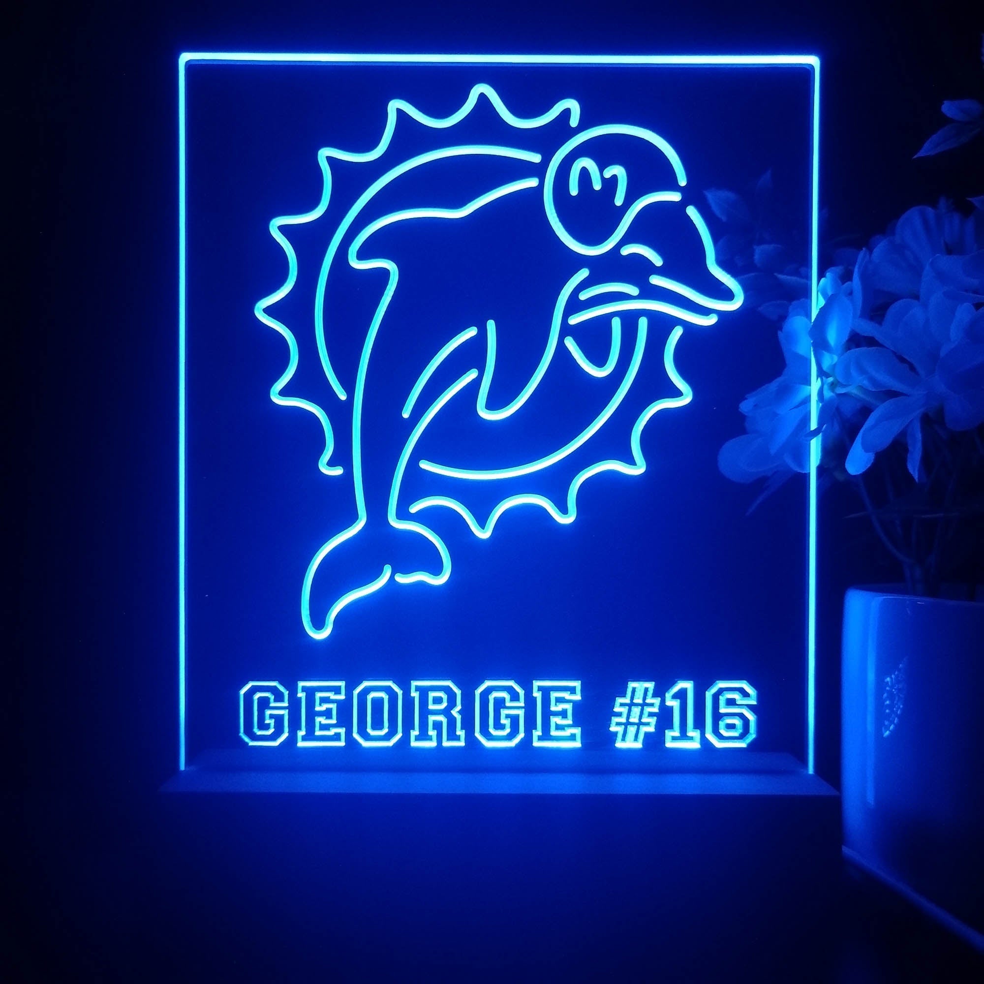 Personalized Miami Dolphins Souvenir Led Light Sign