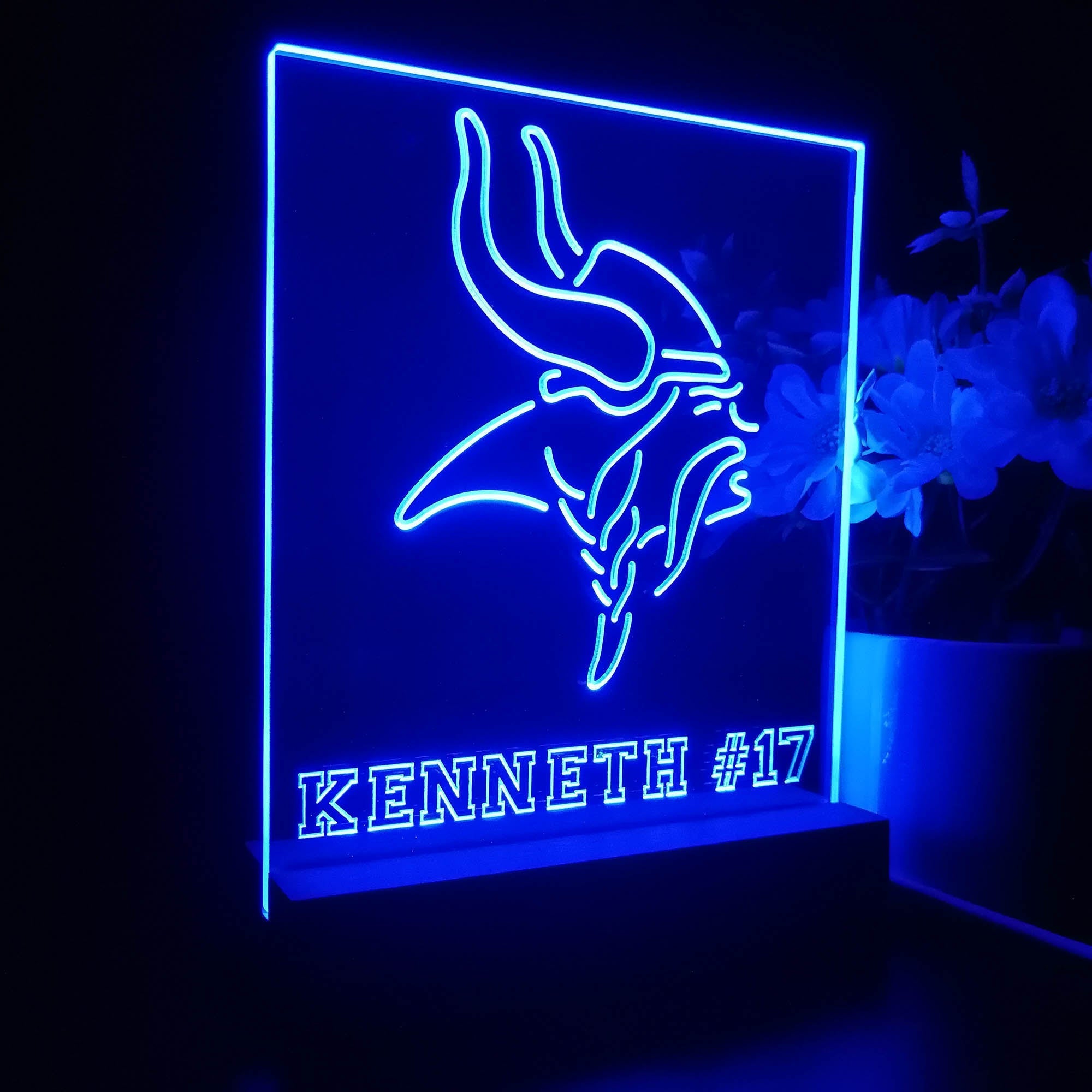 Personalized Minnesota Vikings Souvenir Neon LED Night Light Sign