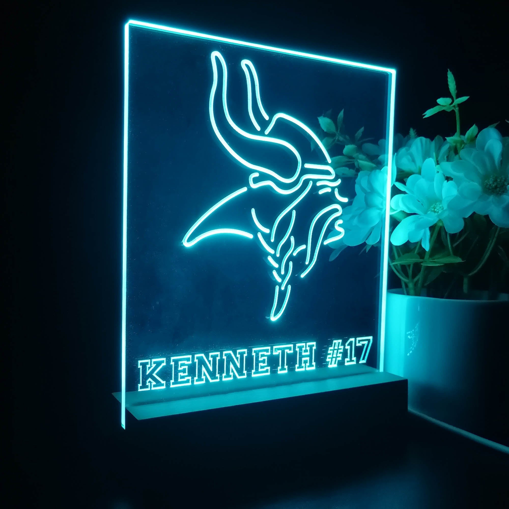 Personalized Minnesota Vikings Souvenir Neon LED Night Light Sign