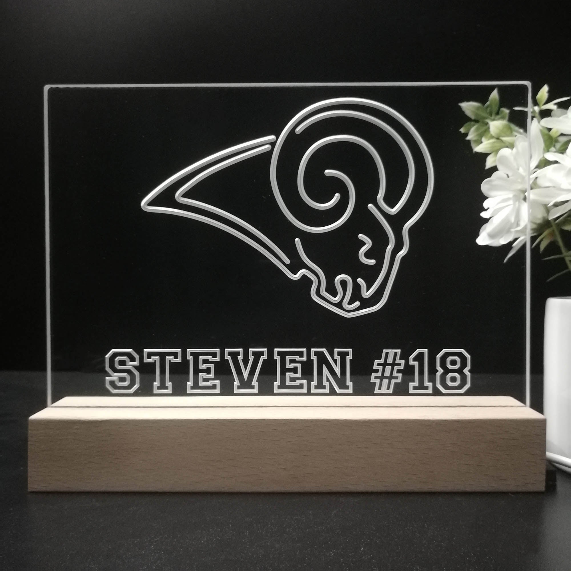 Personalized St Louis Rams Souvenir Neon LED Night Light Sign