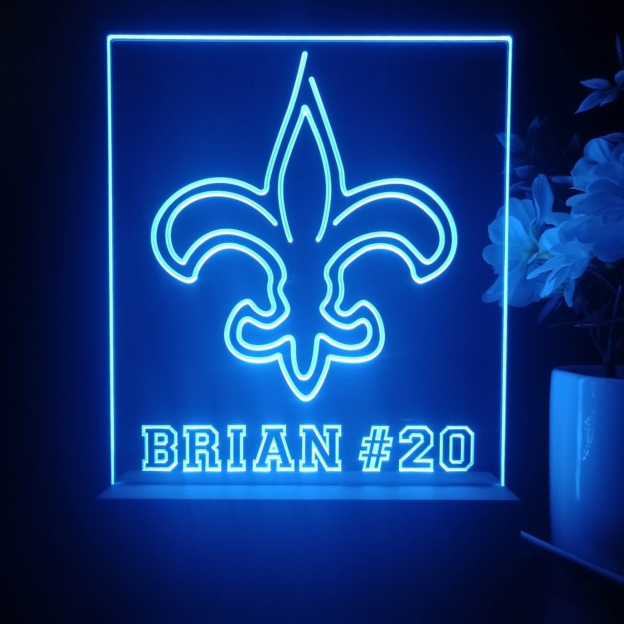 Personalized New Orleans Saints Souvenir Led Light Sign