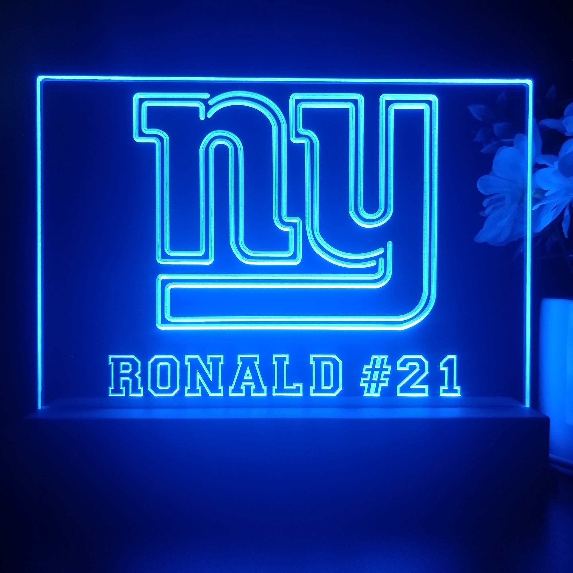 Personalized New York Giants Souvenir Neon LED Night Light Sign