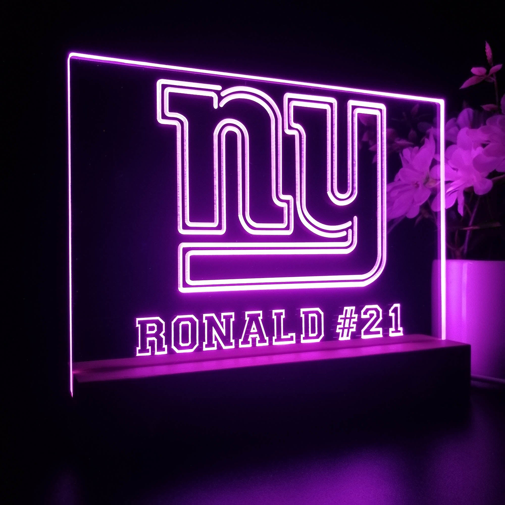 Personalized New York Giants Souvenir Neon LED Night Light Sign