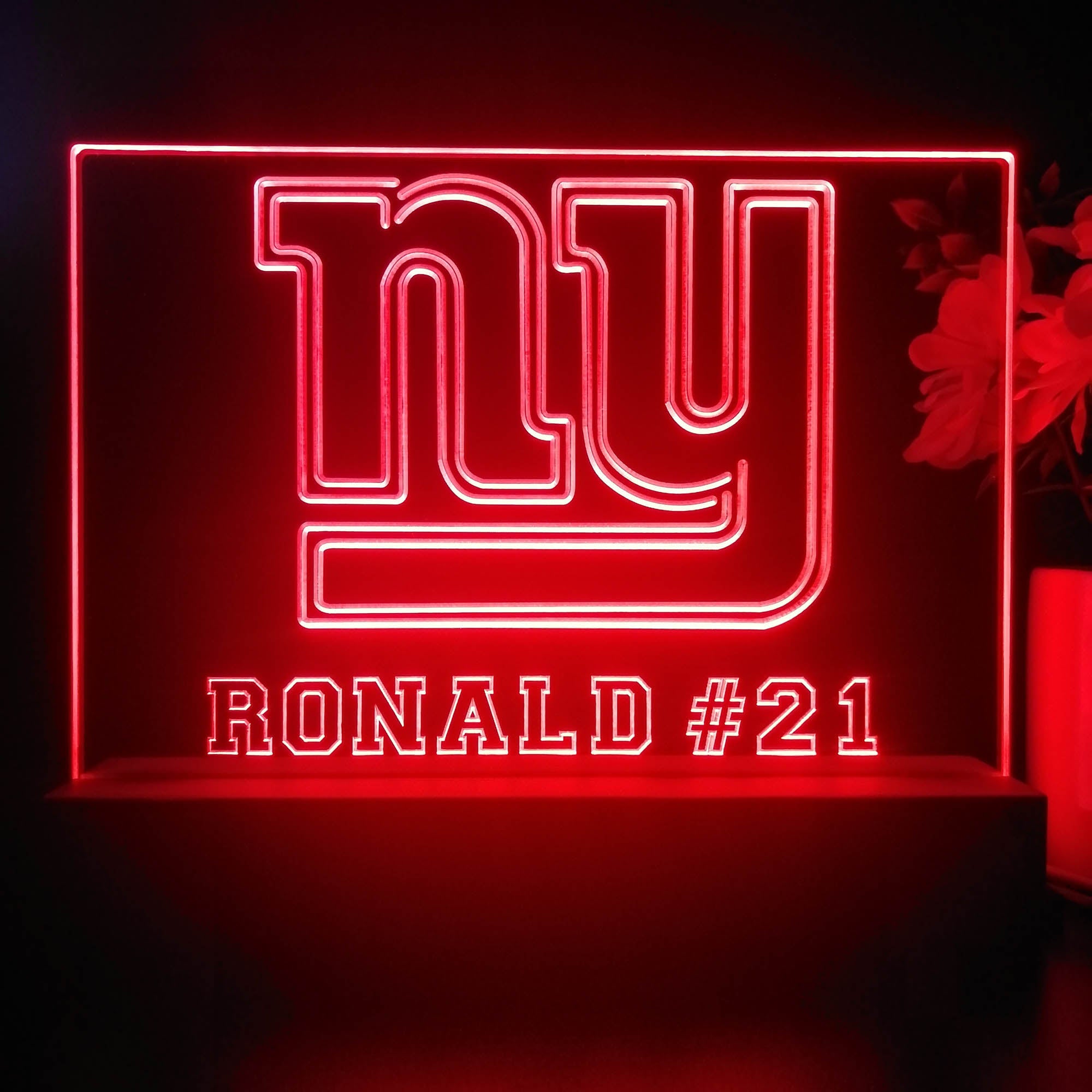 Personalized New York Giants Souvenir Neon LED Night Light Sign