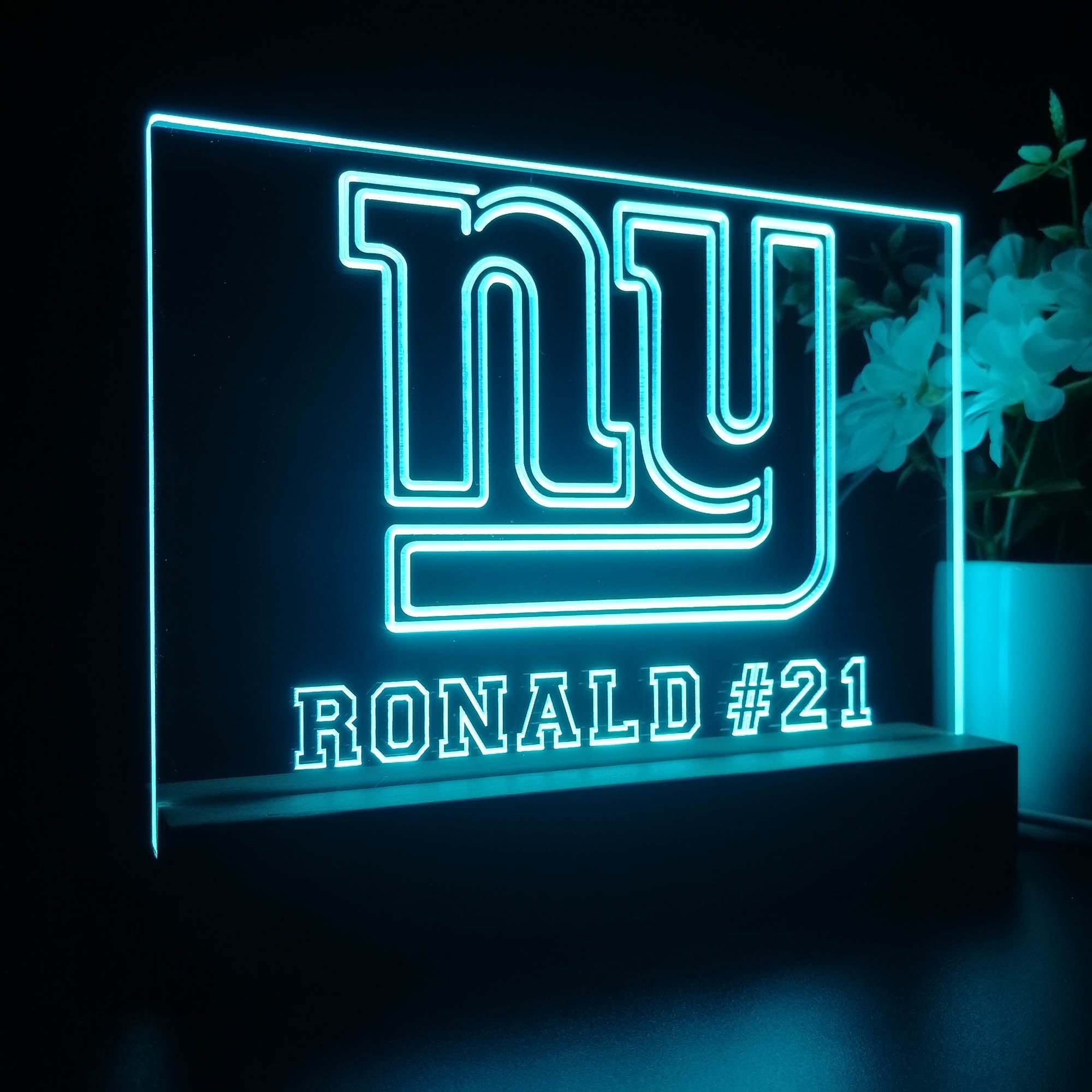 Personalized New York Giants Souvenir Neon LED Night Light Sign