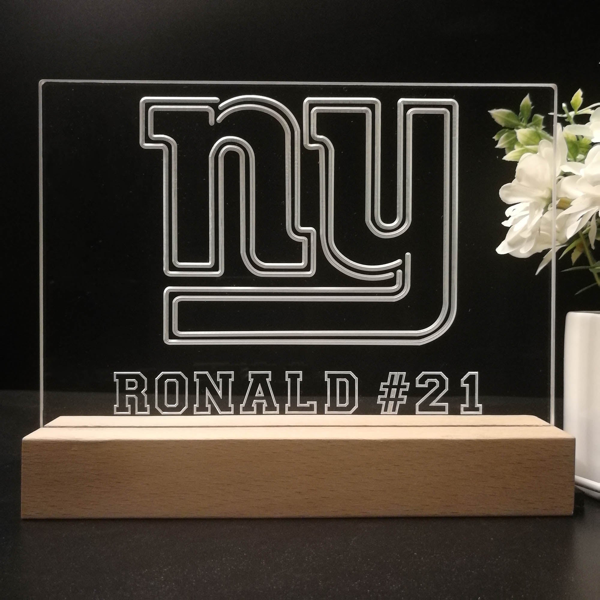 Personalized New York Giants Souvenir Neon LED Night Light Sign