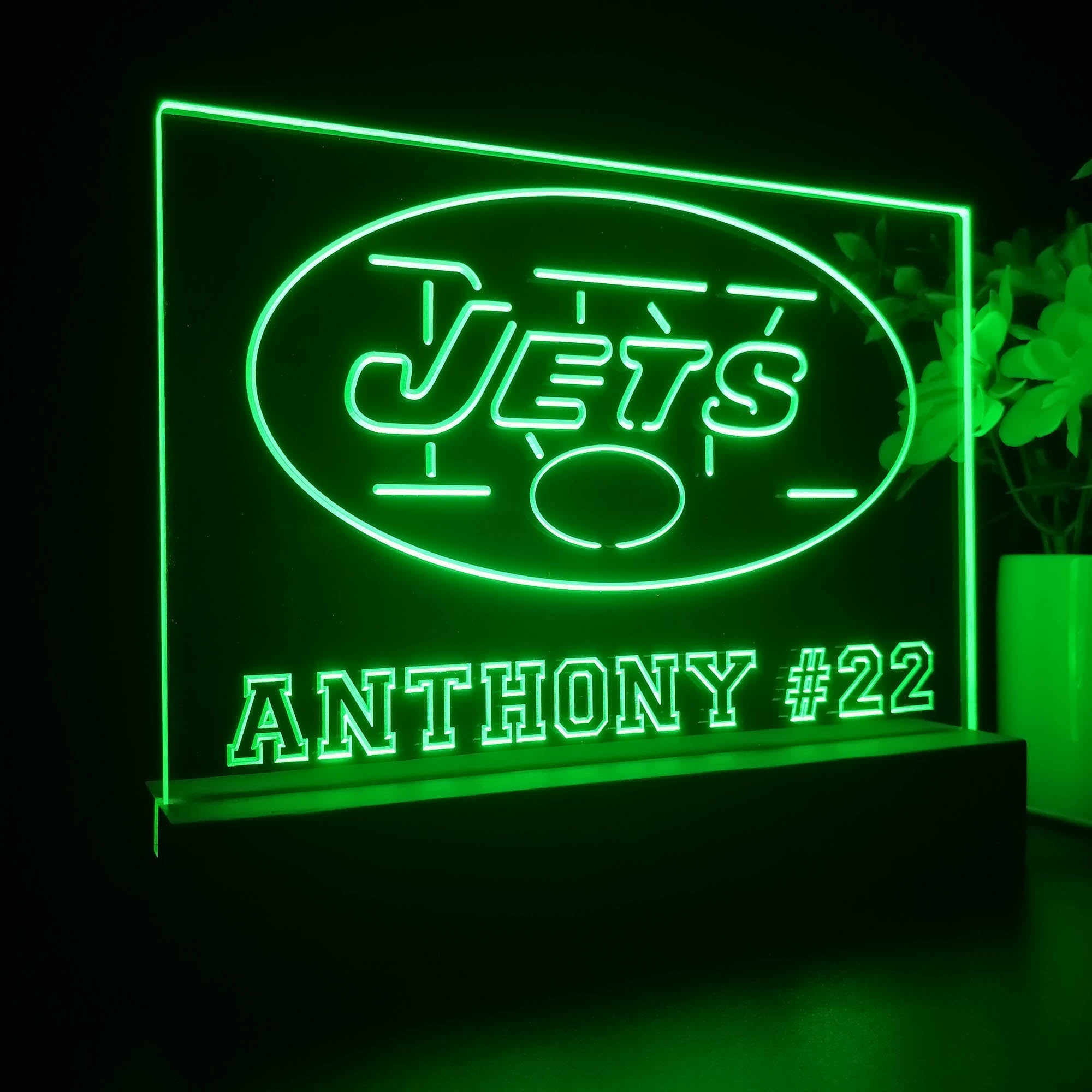 Personalized New York Jets Souvenir Led Light Sign