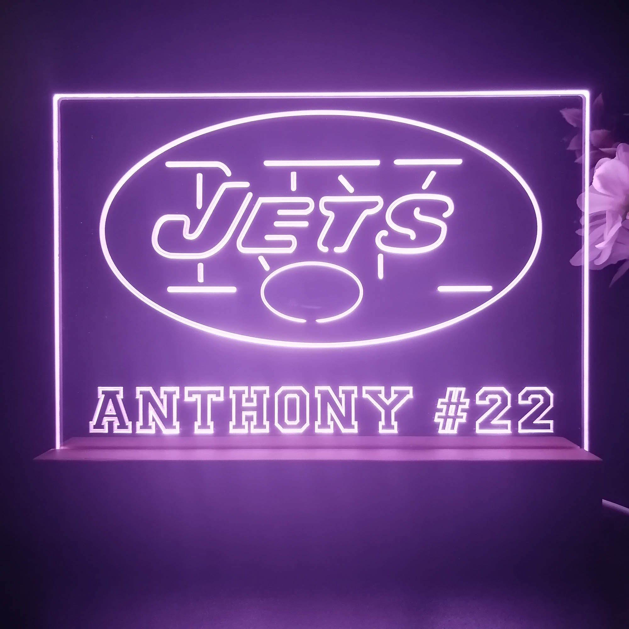 Personalized New York Jets Souvenir Led Light Sign