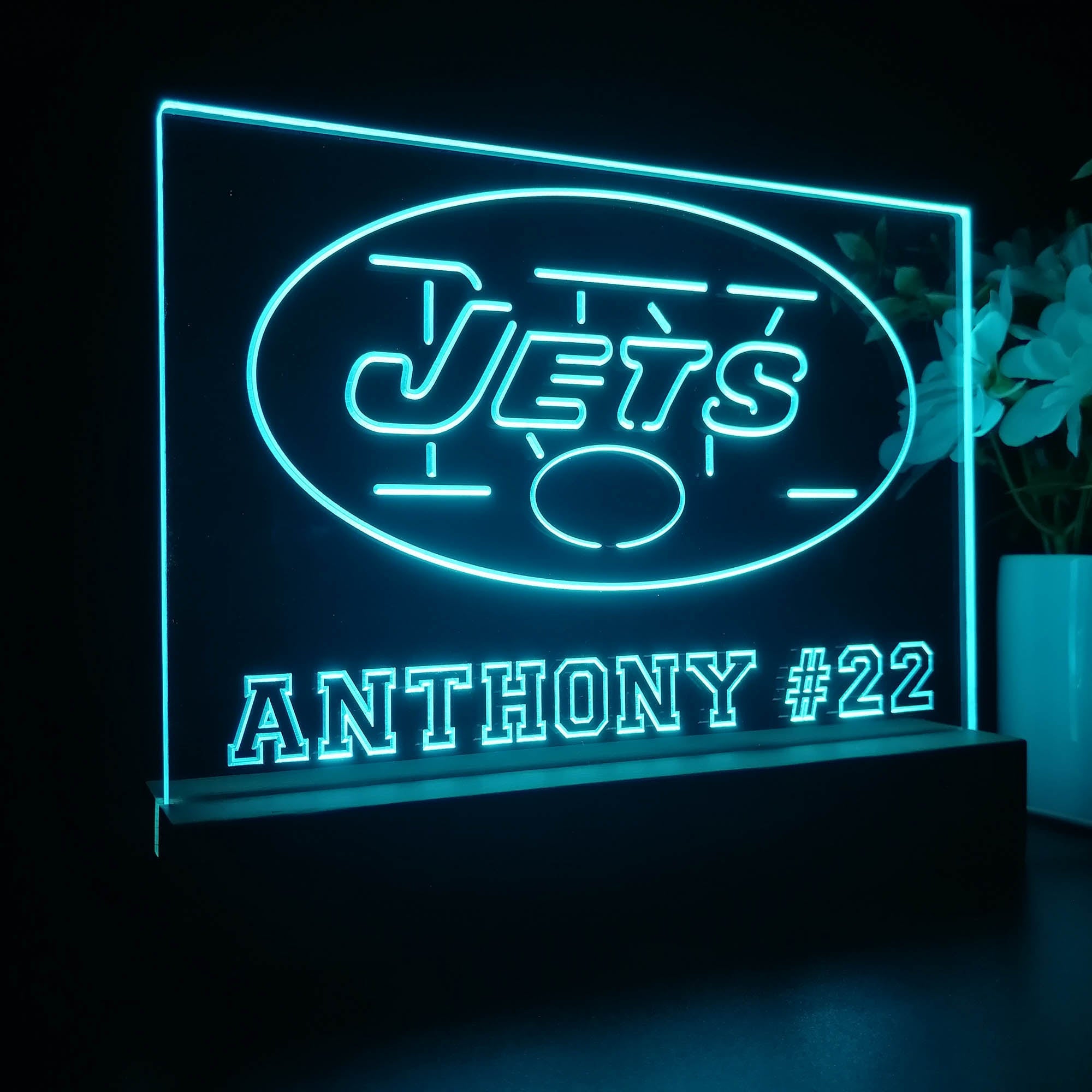 Personalized New York Jets Souvenir Led Light Sign