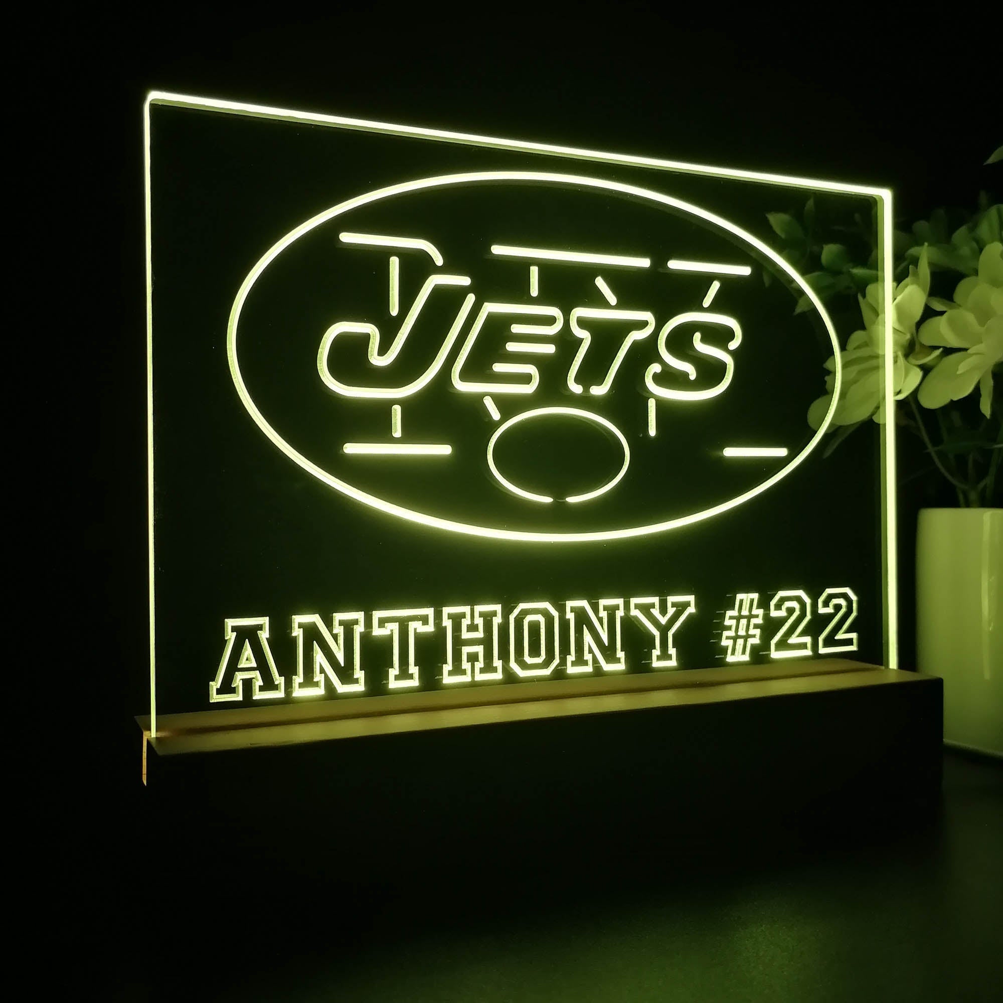 Personalized New York Jets Souvenir Led Light Sign