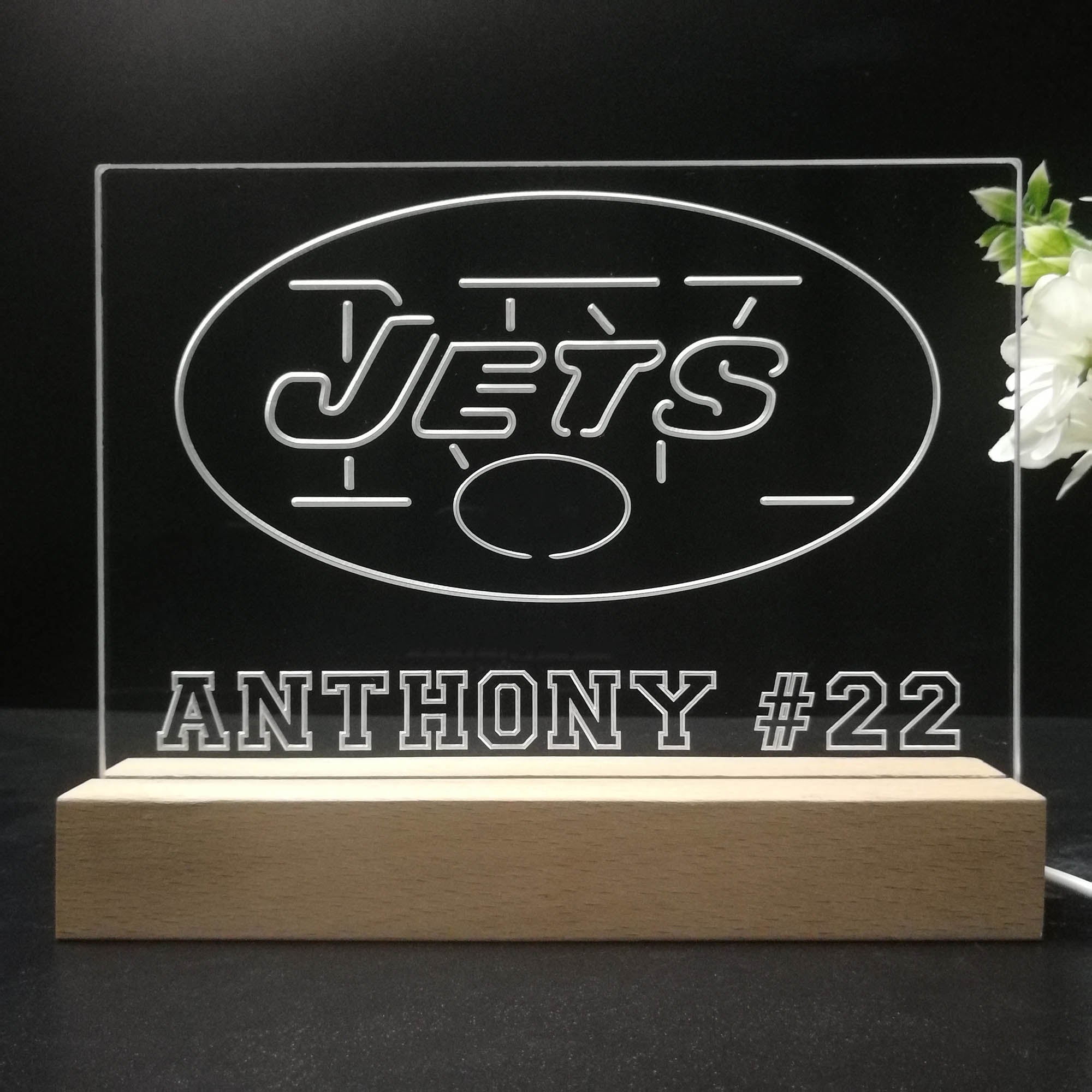 Personalized New York Jets Souvenir Led Light Sign