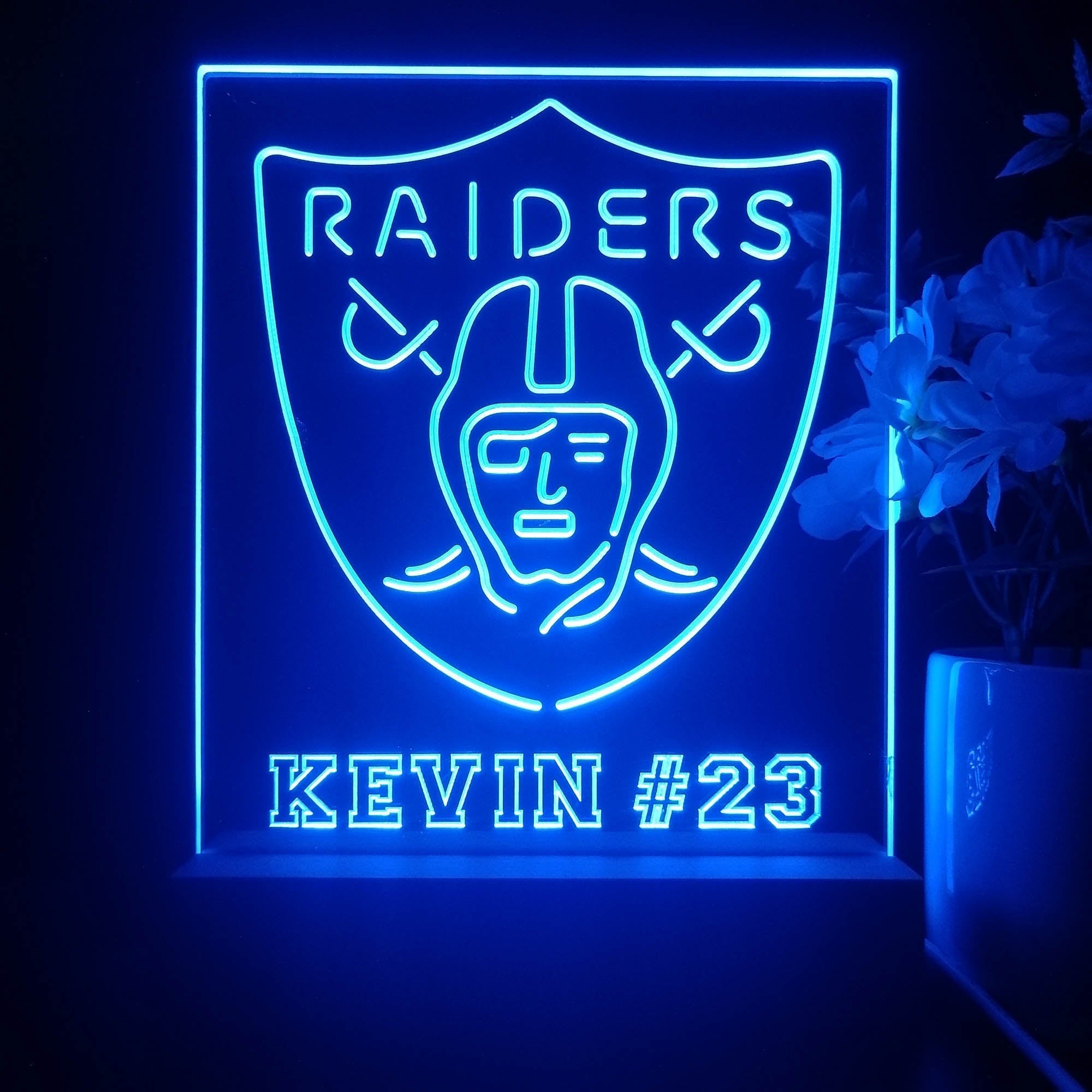 Personalized Las Vegas Raiders Souvenir Led Light Sign