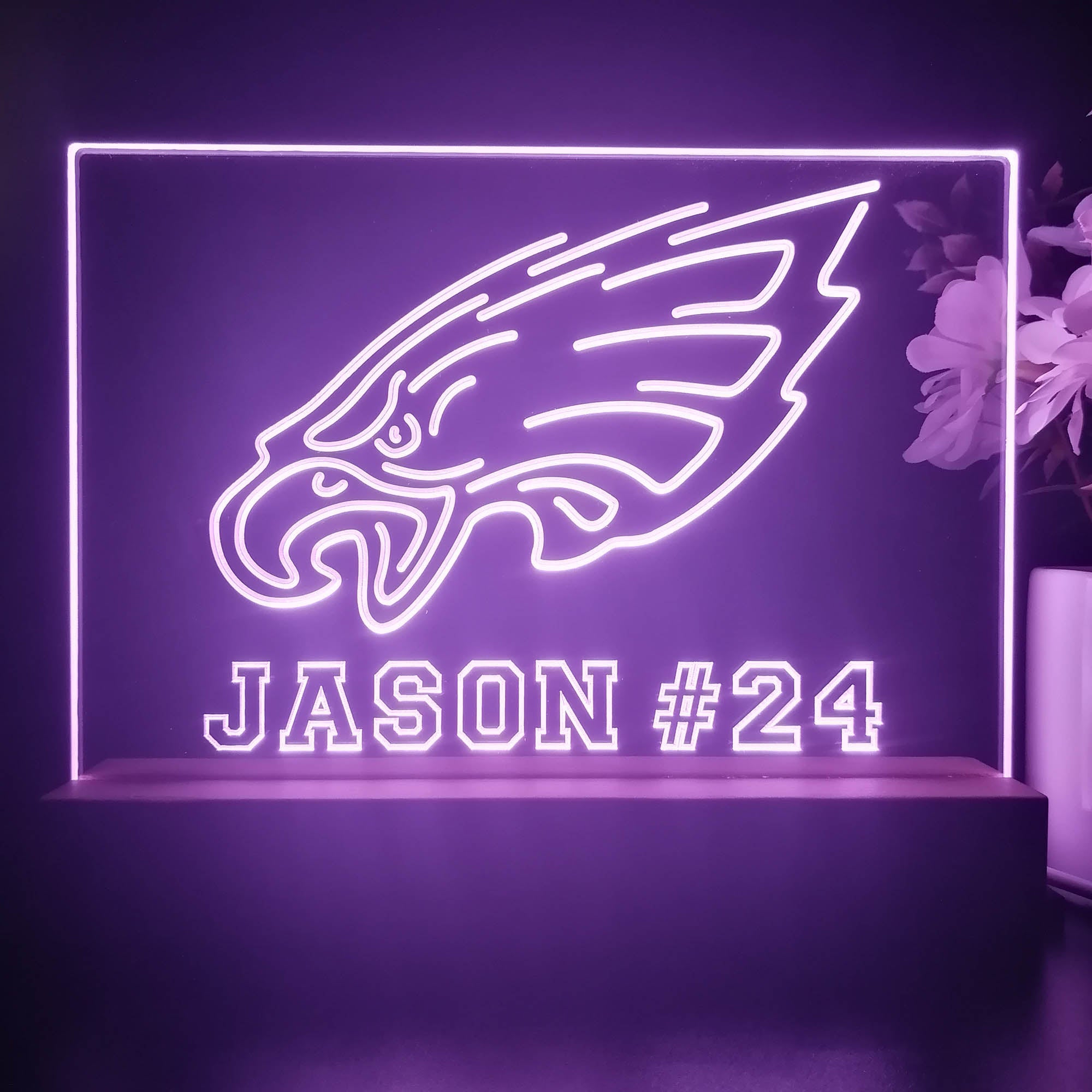 Personalized Philadelphia Eagles Souvenir Neon LED Night Light Sign