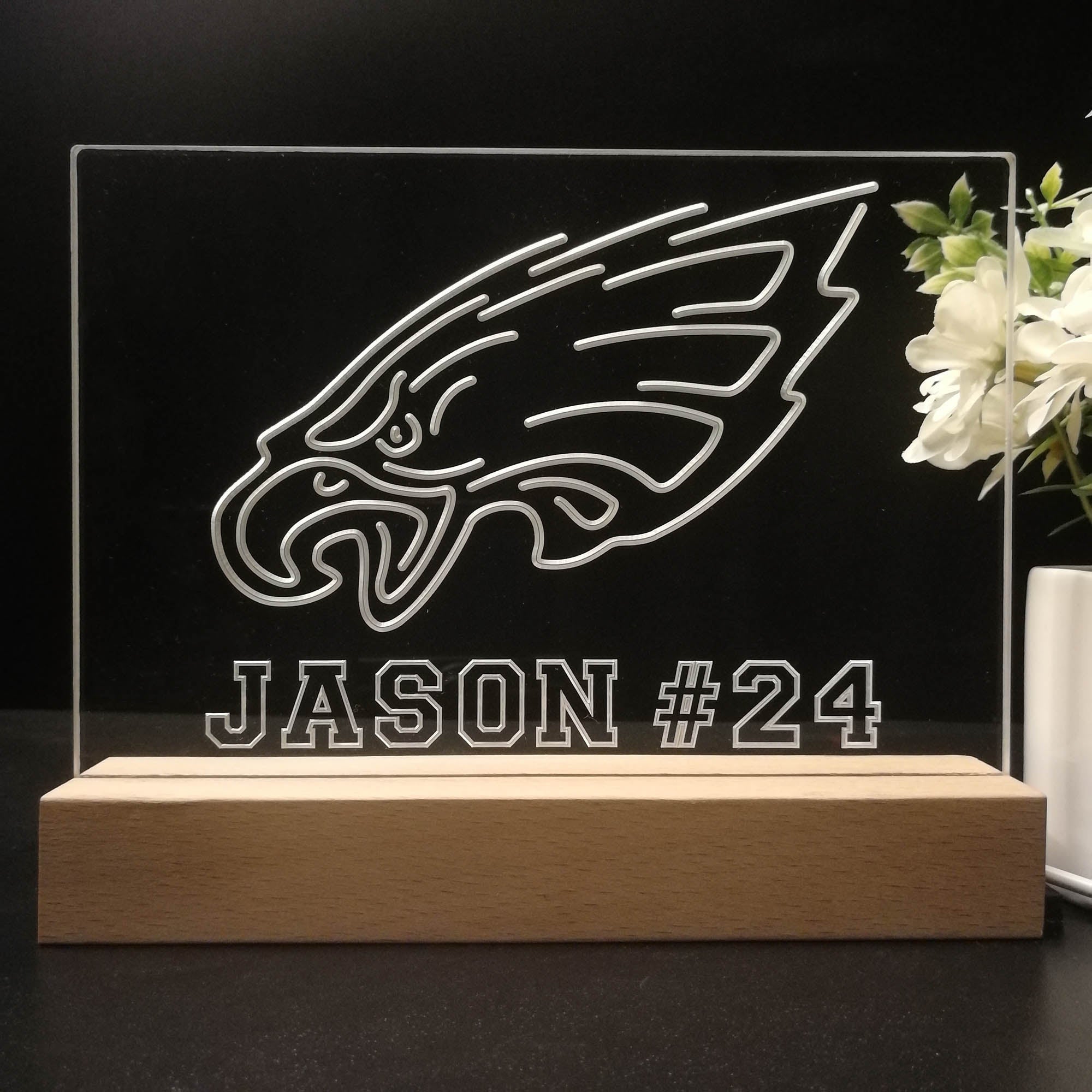 Personalized Philadelphia Eagles Souvenir Neon LED Night Light Sign