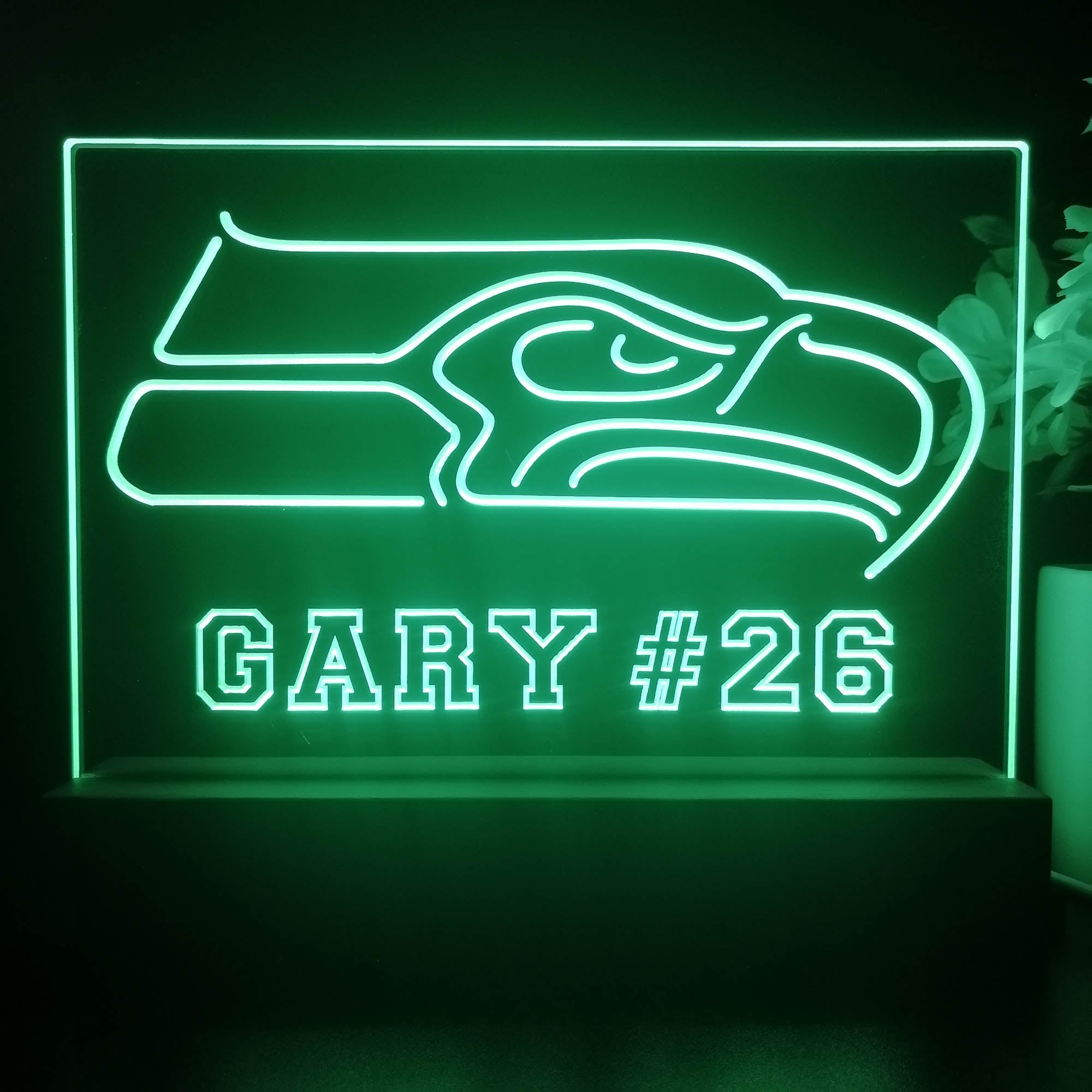 Personalized Seattle Seahawks Souvenir Neon LED Night Light Sign