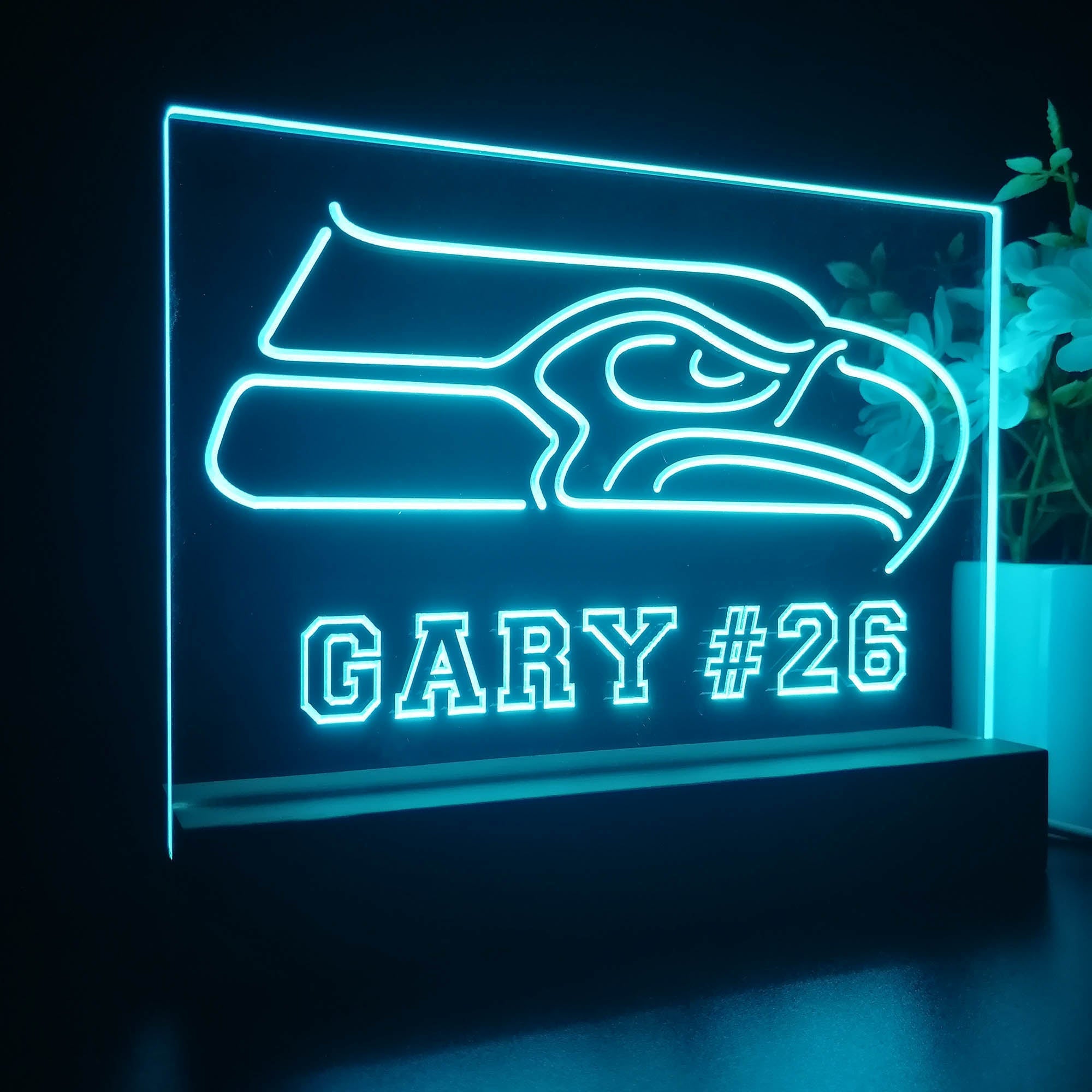 Personalized Seattle Seahawks Souvenir Neon LED Night Light Sign