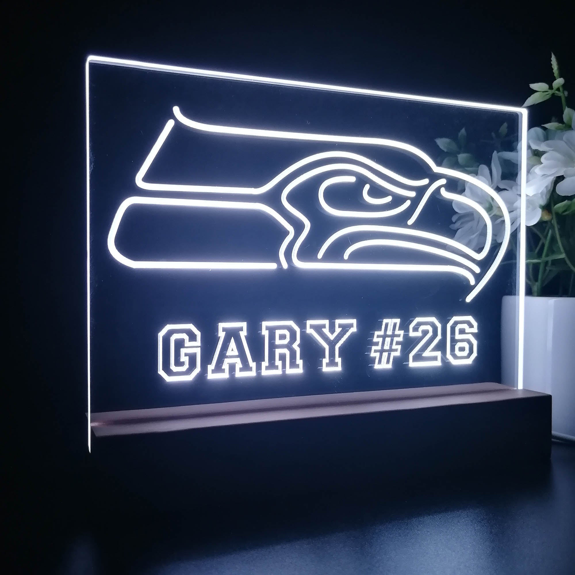 Personalized Seattle Seahawks Souvenir Neon LED Night Light Sign