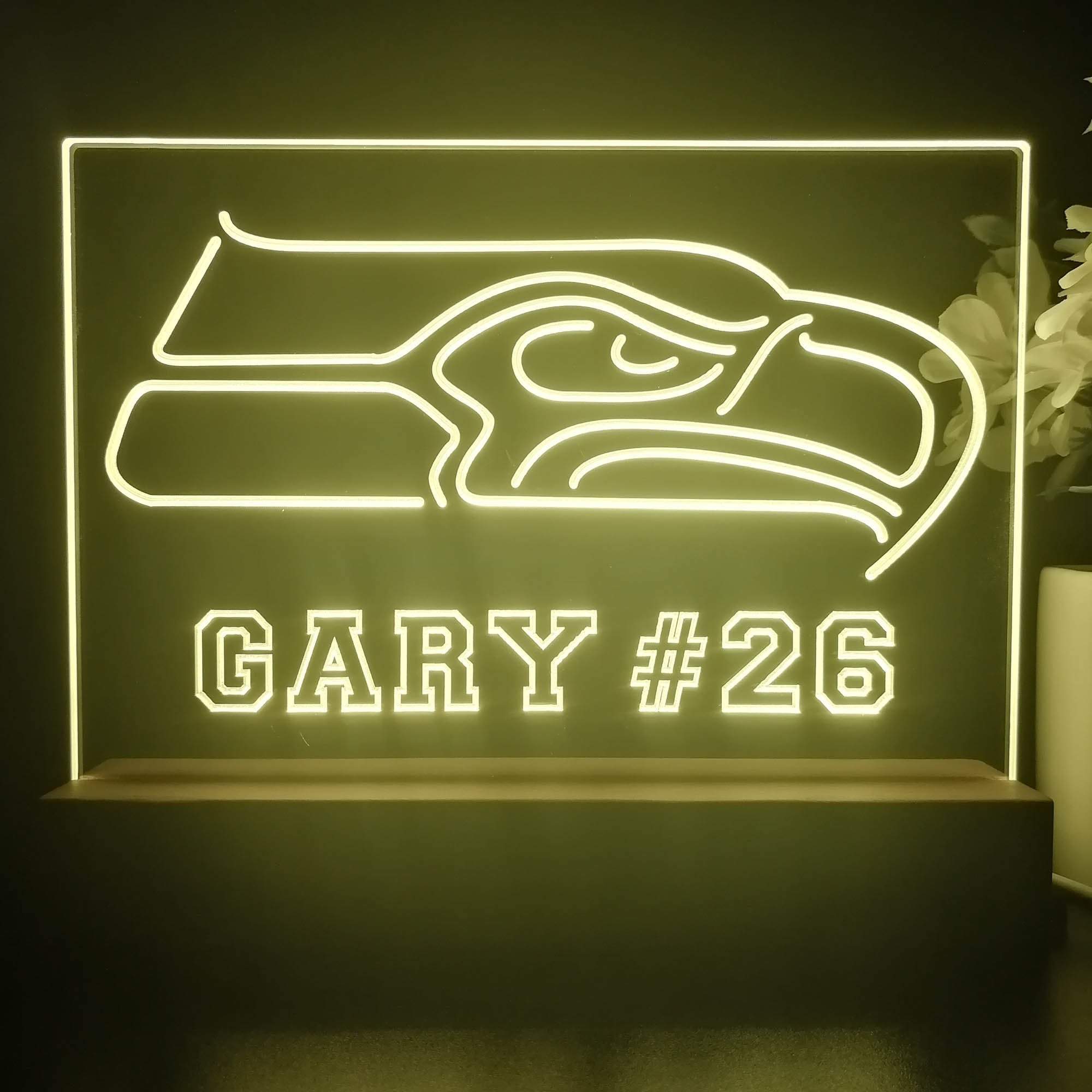 Personalized Seattle Seahawks Souvenir Neon LED Night Light Sign