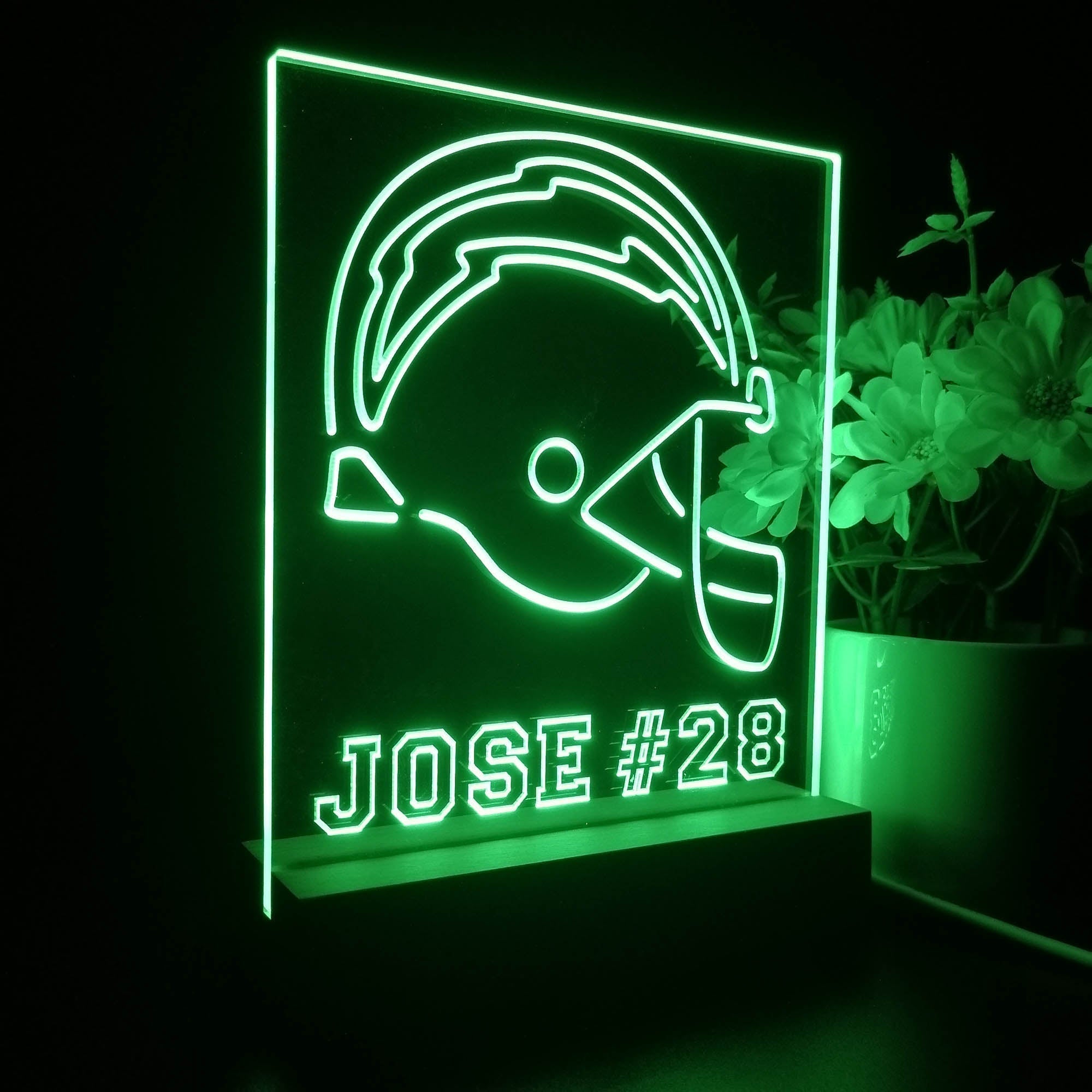 Personalized San Diego Chargers Souvenir Neon LED Night Light Sign